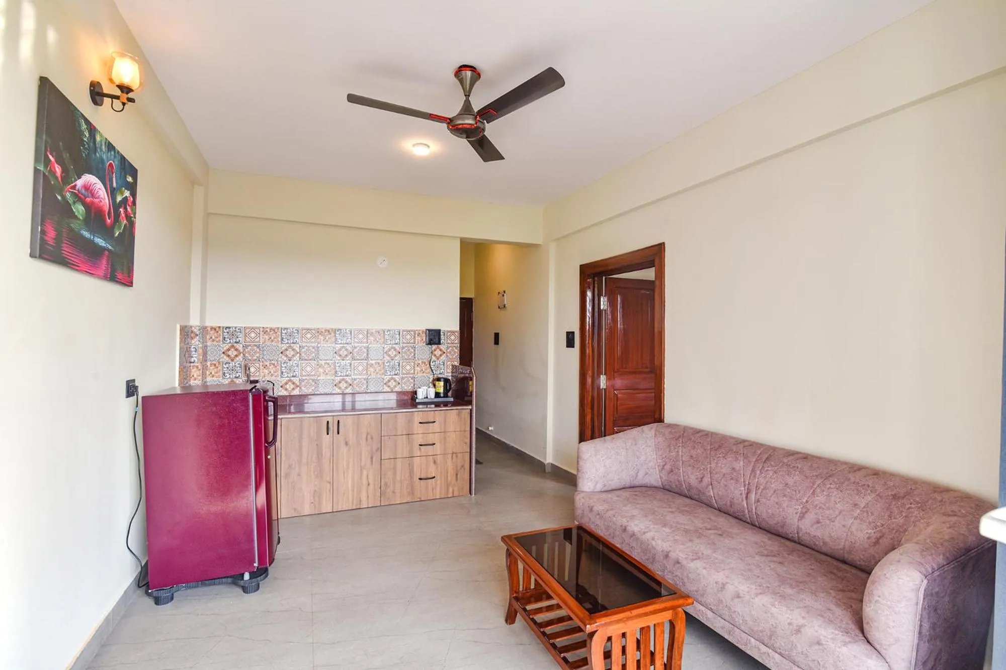 Seating area in Jingle Tree Resort in Arambol