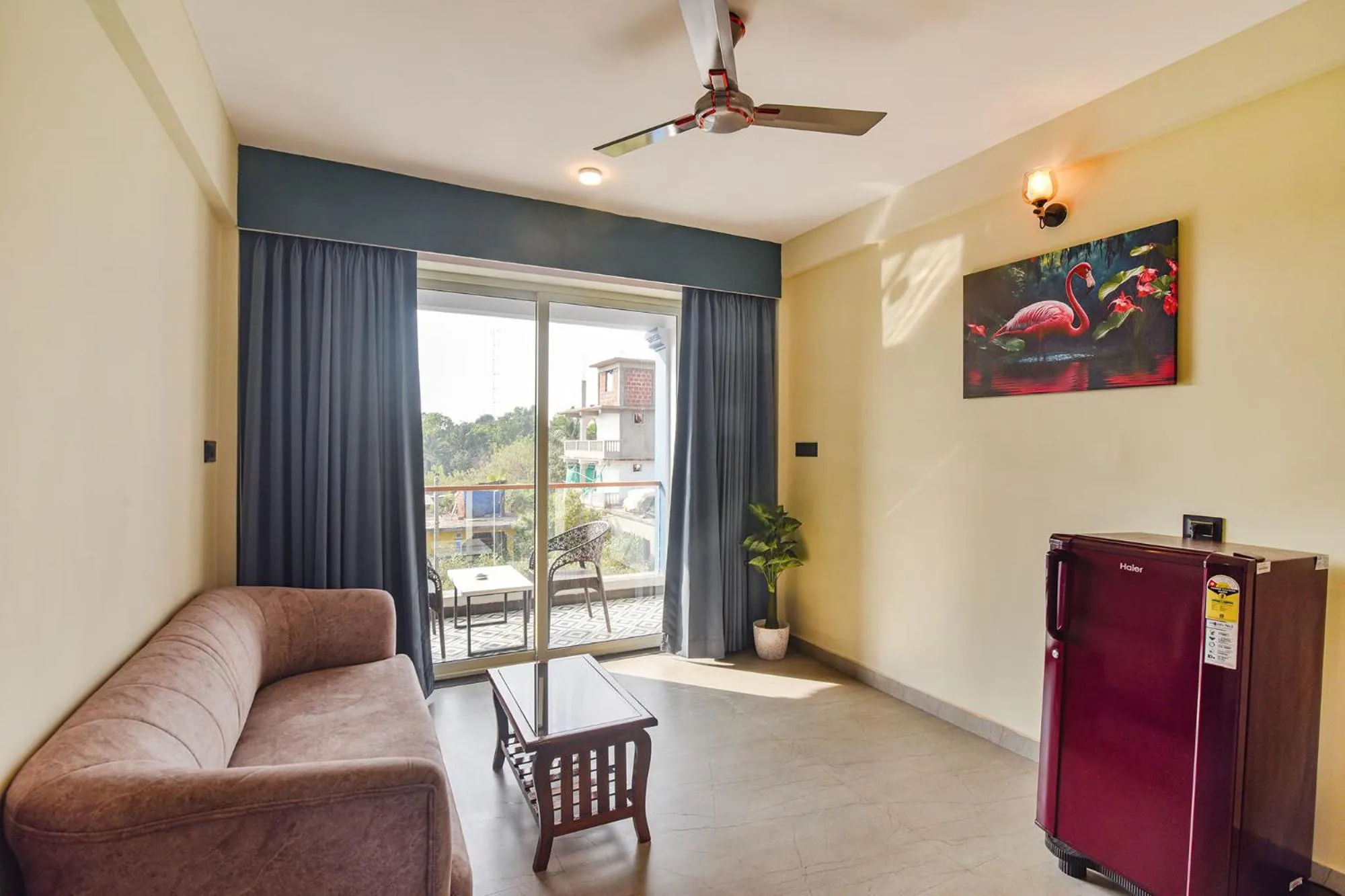 Seating area in Jingle Tree Resort in Arambol