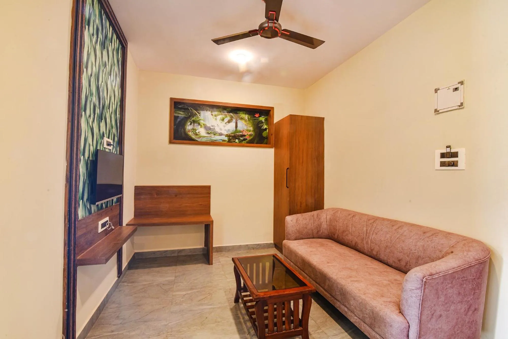 Seating area in Jingle Tree Resort in Arambol