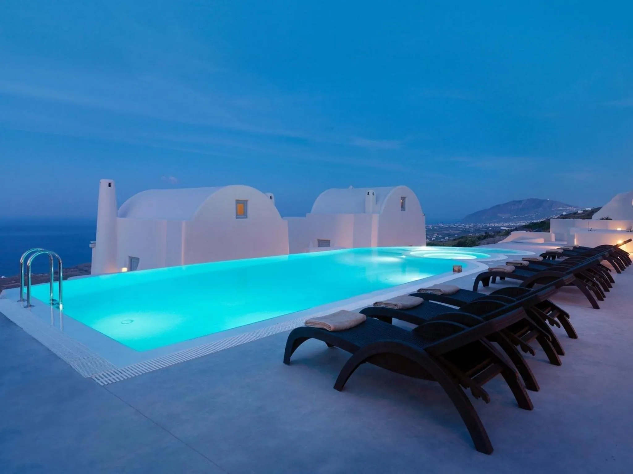 Swimming pool in Dome Santorini Resort
