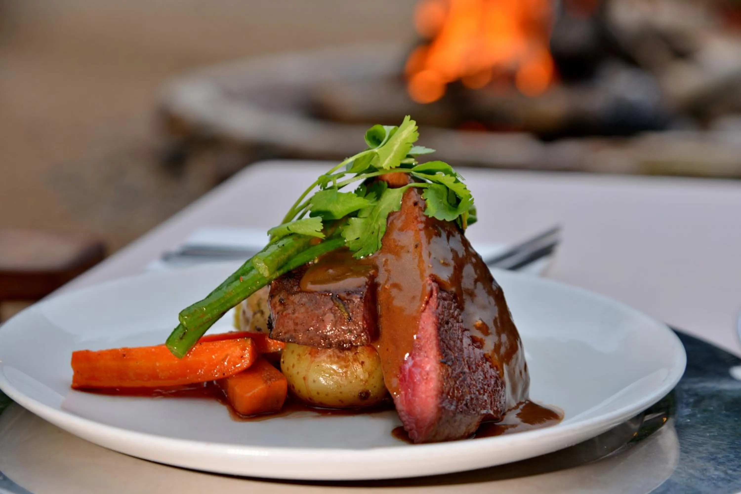 Food close-up in Black Rhino Game Lodge
