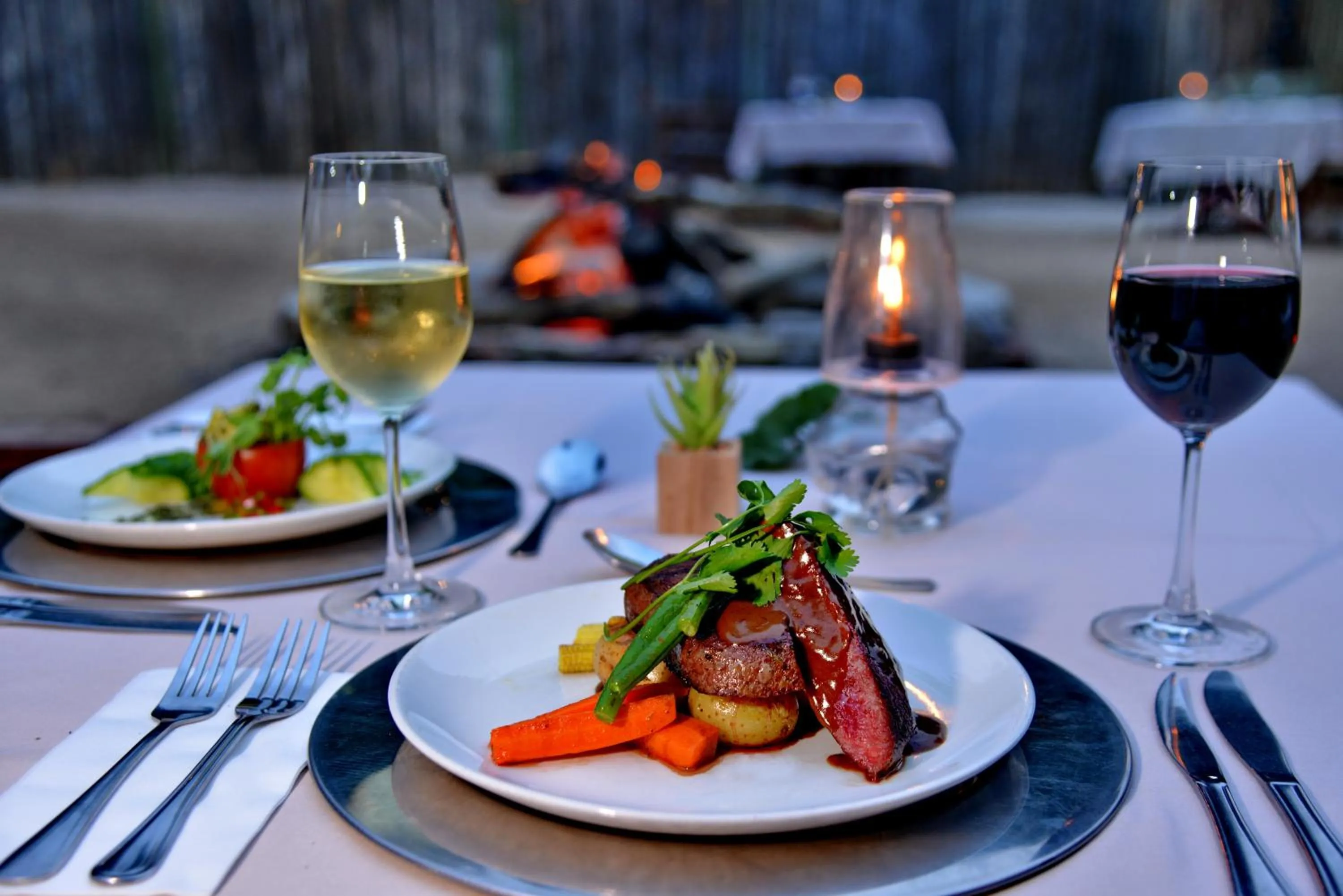 Food close-up in Black Rhino Game Lodge