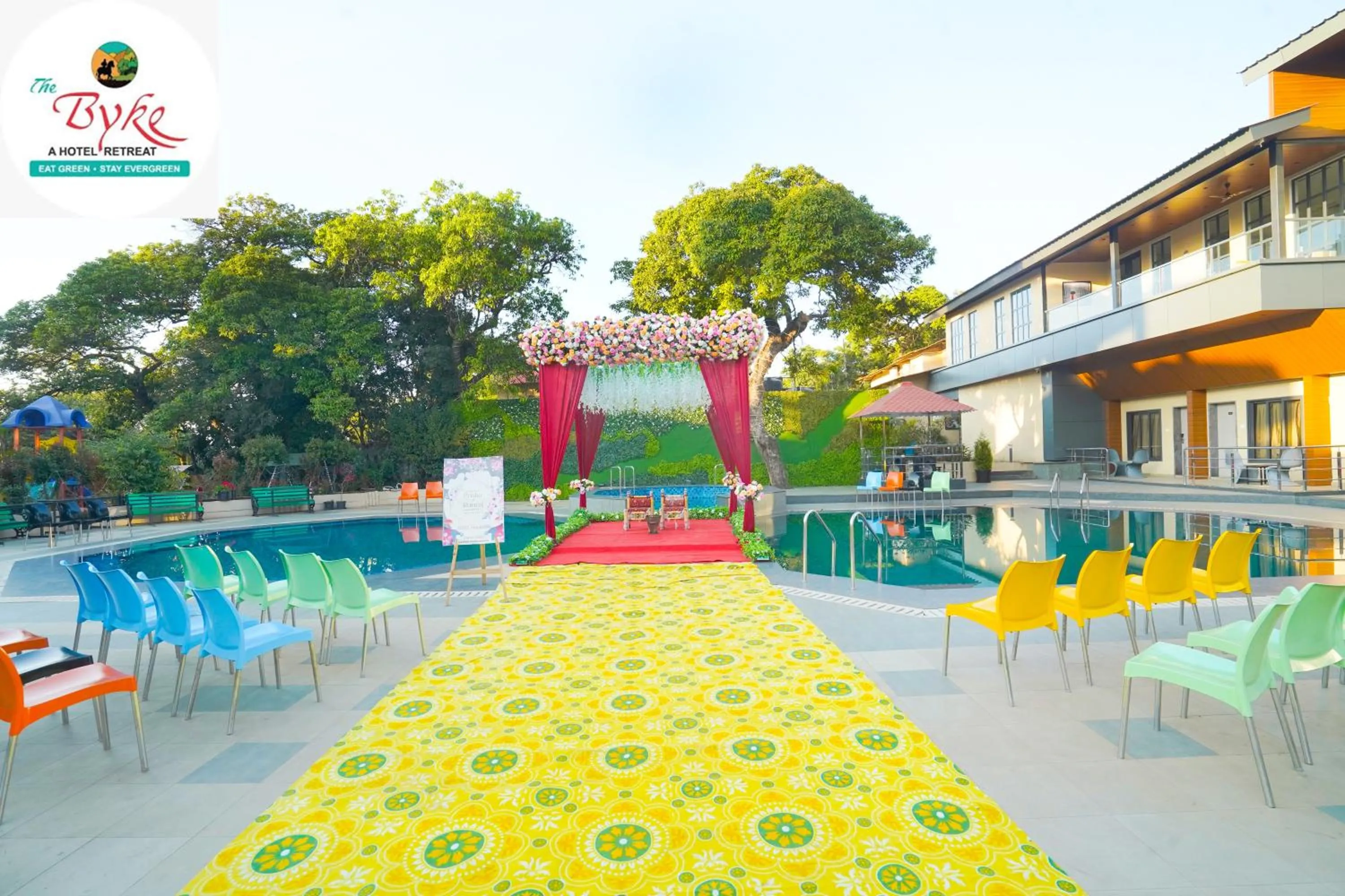 Decorative detail in The Byke Shanti Villa - Mahableshwar