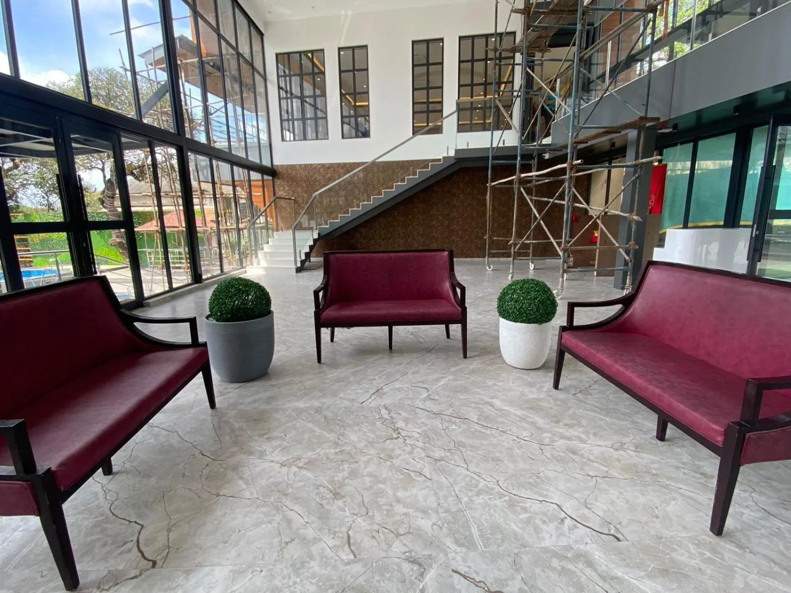 Seating area in The Byke Shanti Villa - Mahableshwar