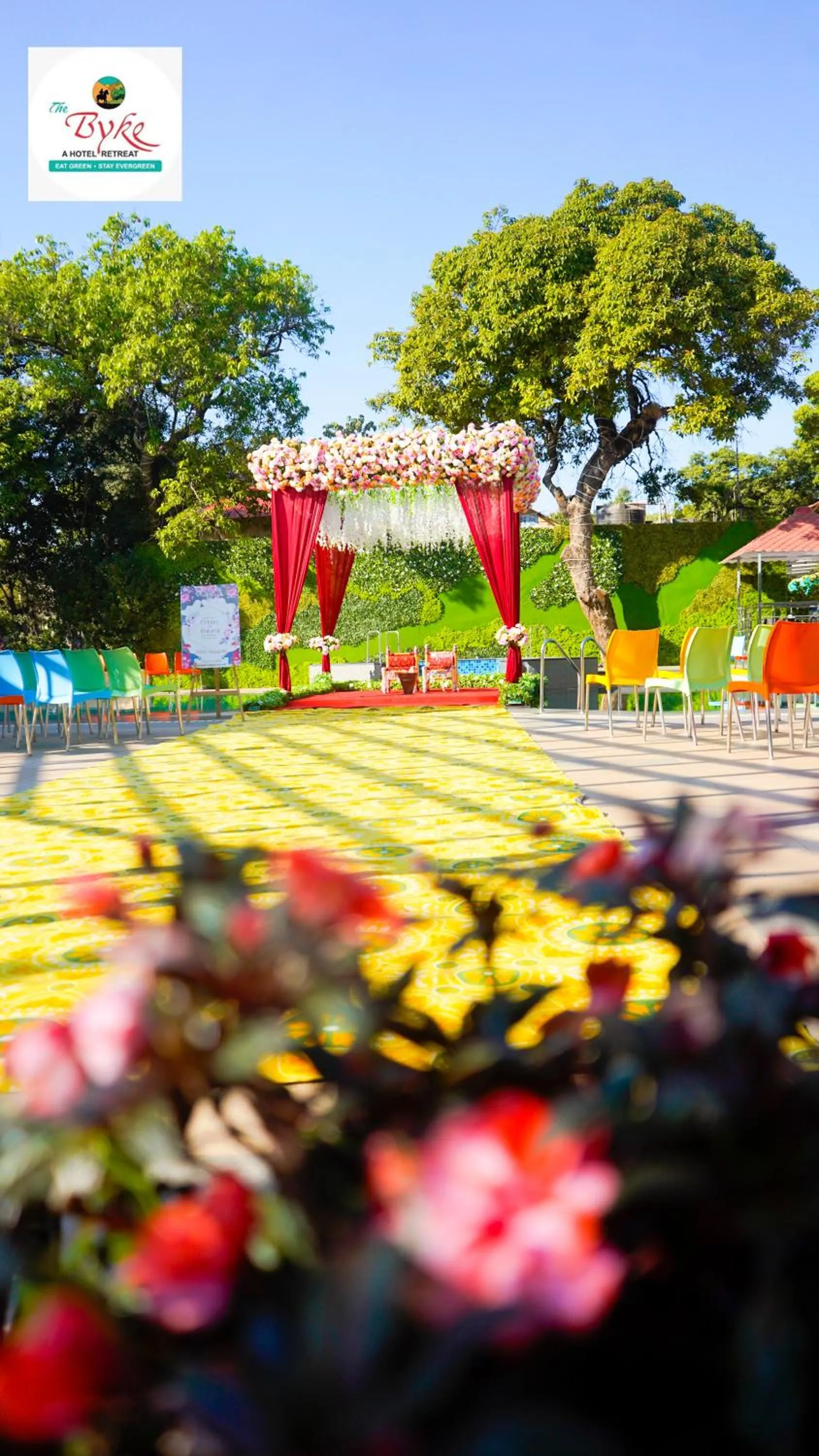 Decorative detail in The Byke Shanti Villa - Mahableshwar