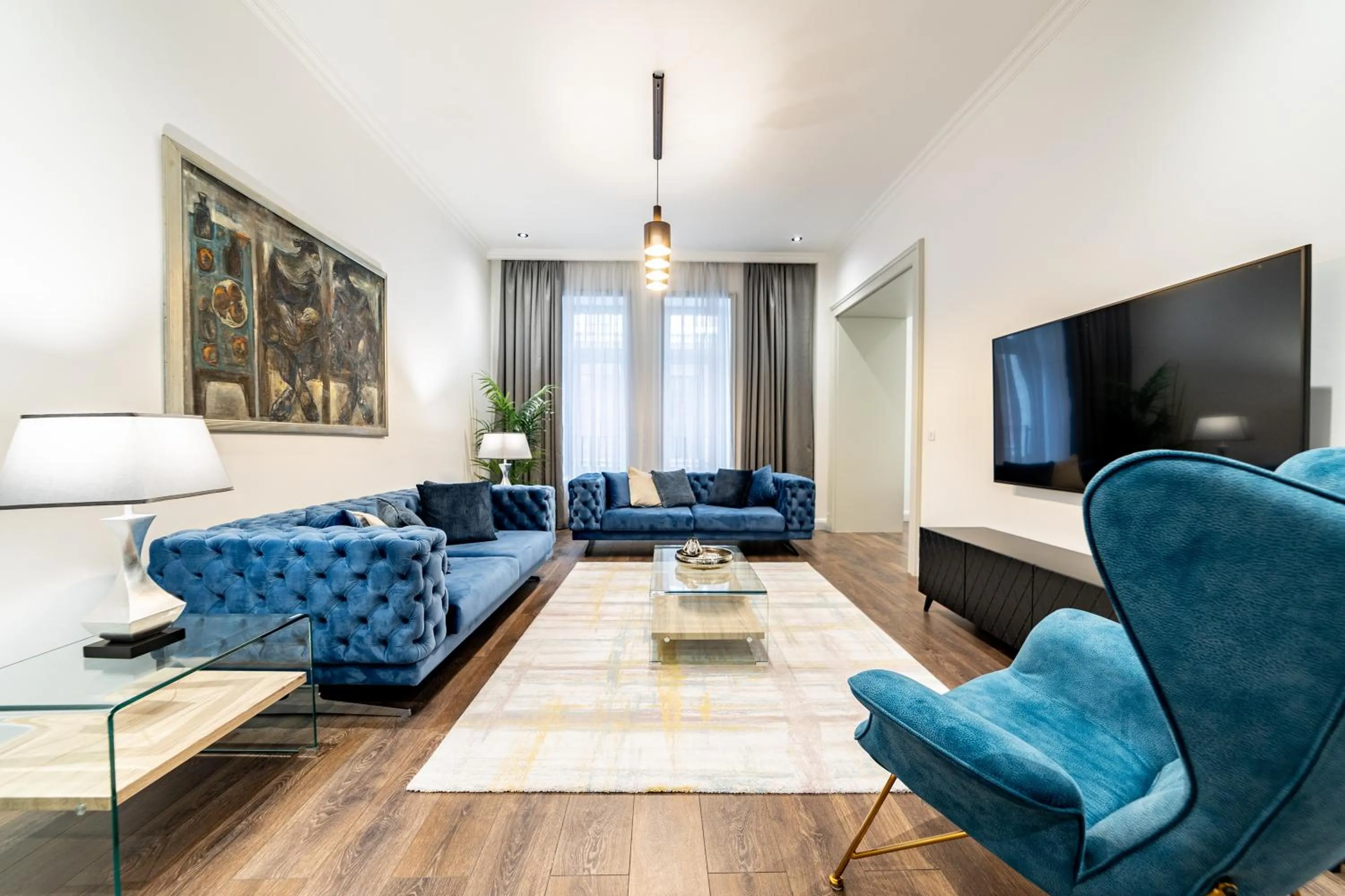Living room in Kozmo Residences Budapest