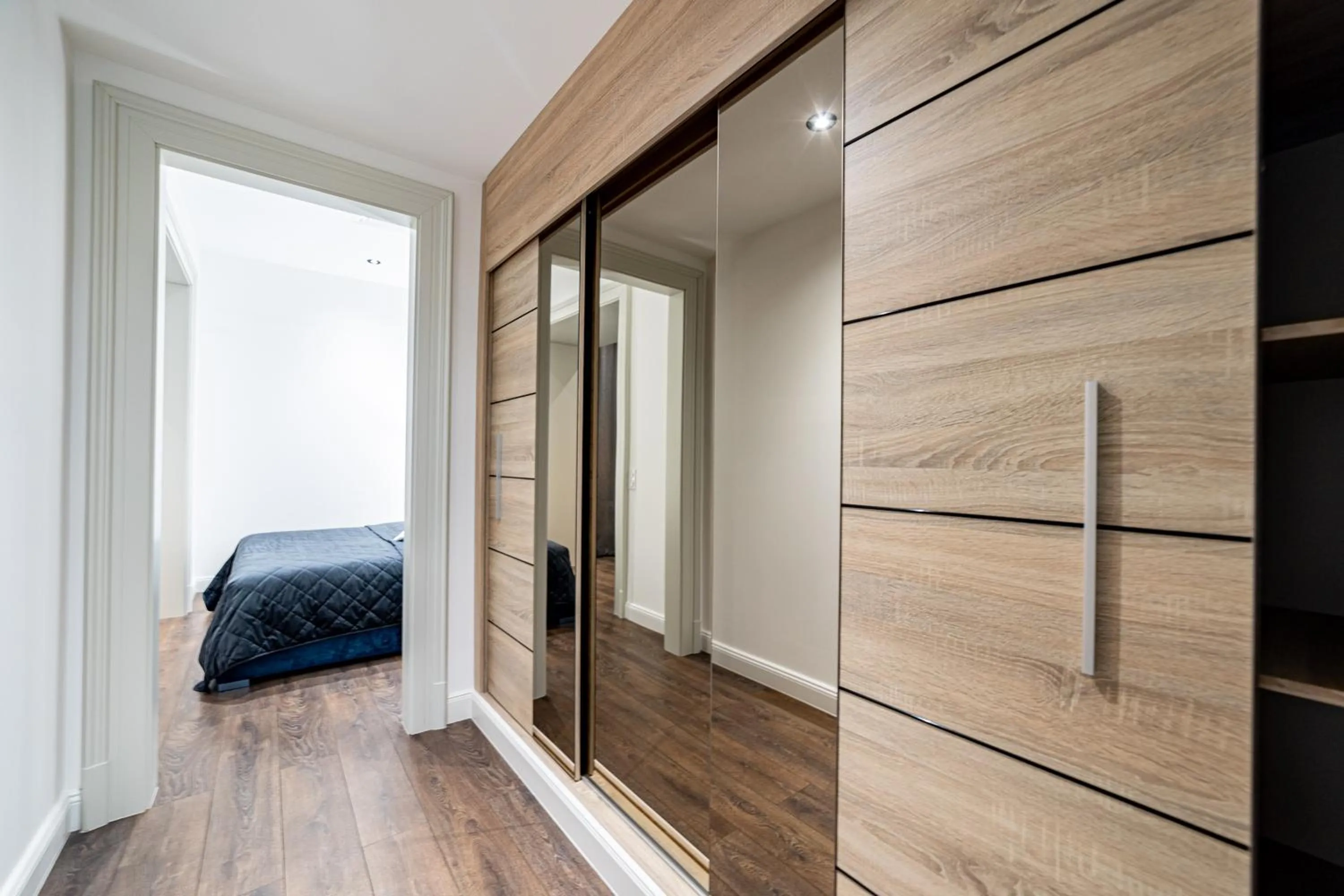 Bed in Kozmo Residences Budapest