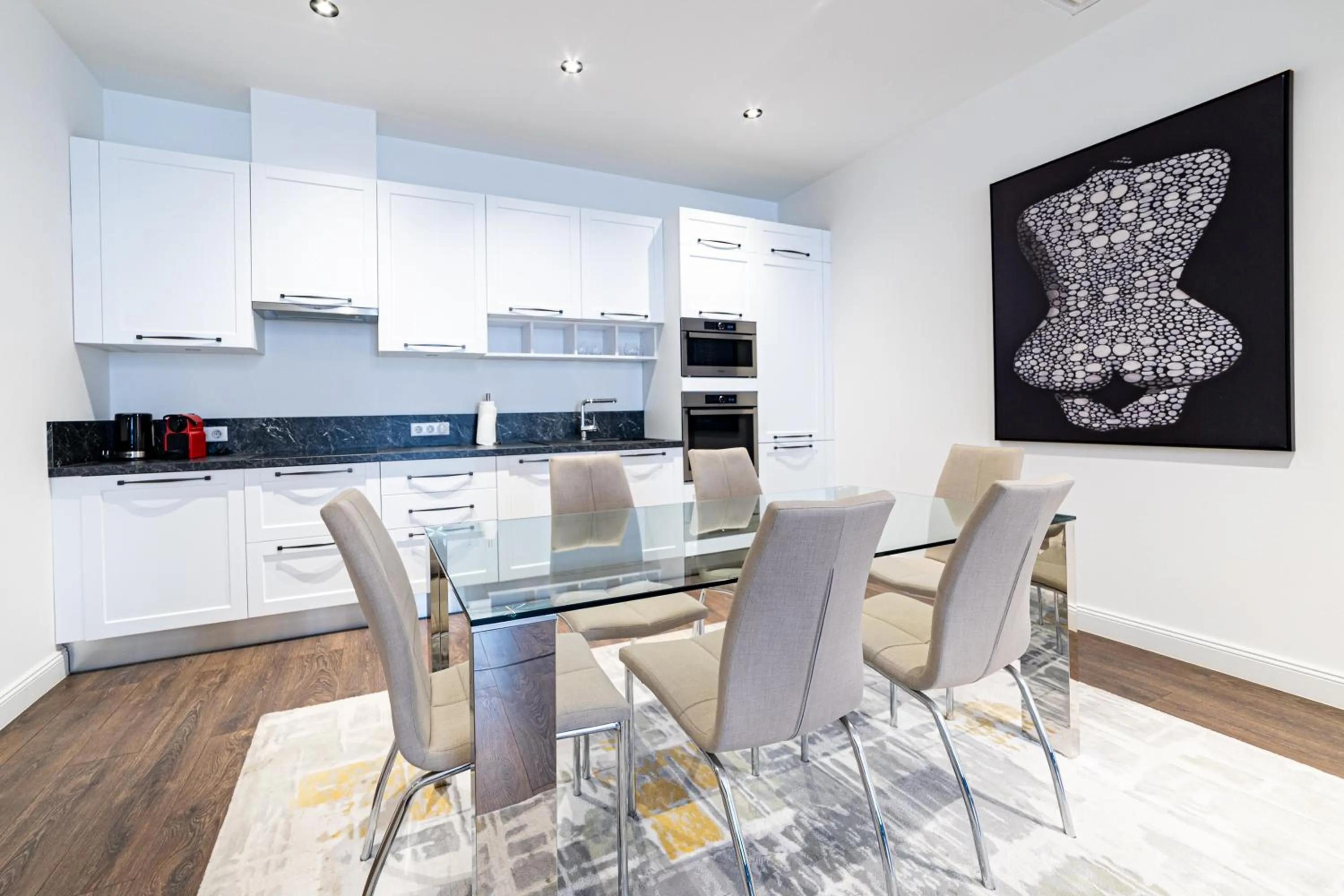 Kitchen or kitchenette in Kozmo Residences Budapest