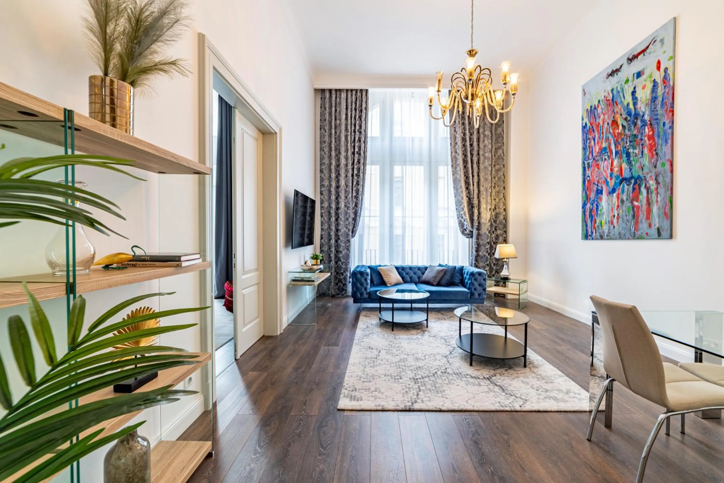 Communal lounge/ TV room in Kozmo Residences Budapest