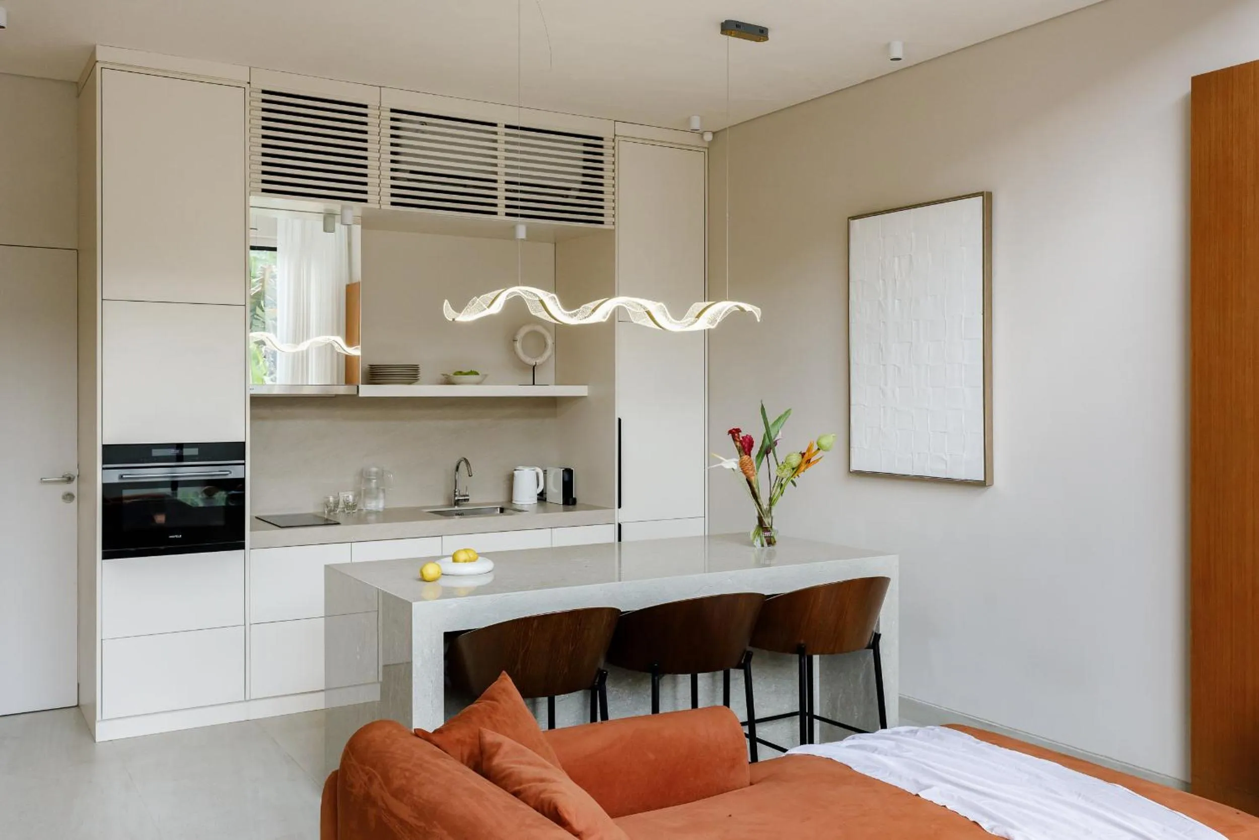 Kitchen or kitchenette in Solair Beach Lofts Pererenan