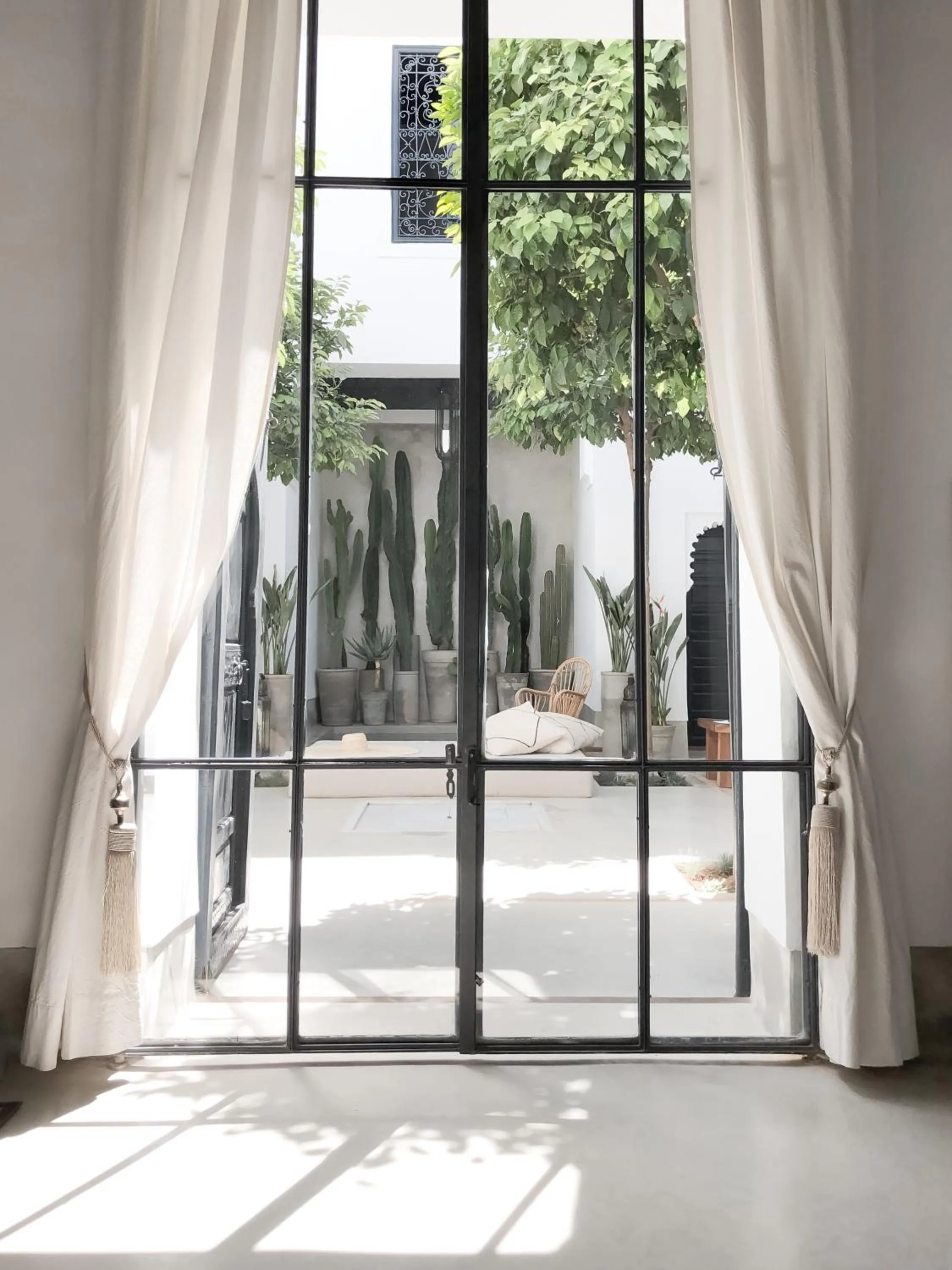 Inner courtyard view in Riad Dar-K