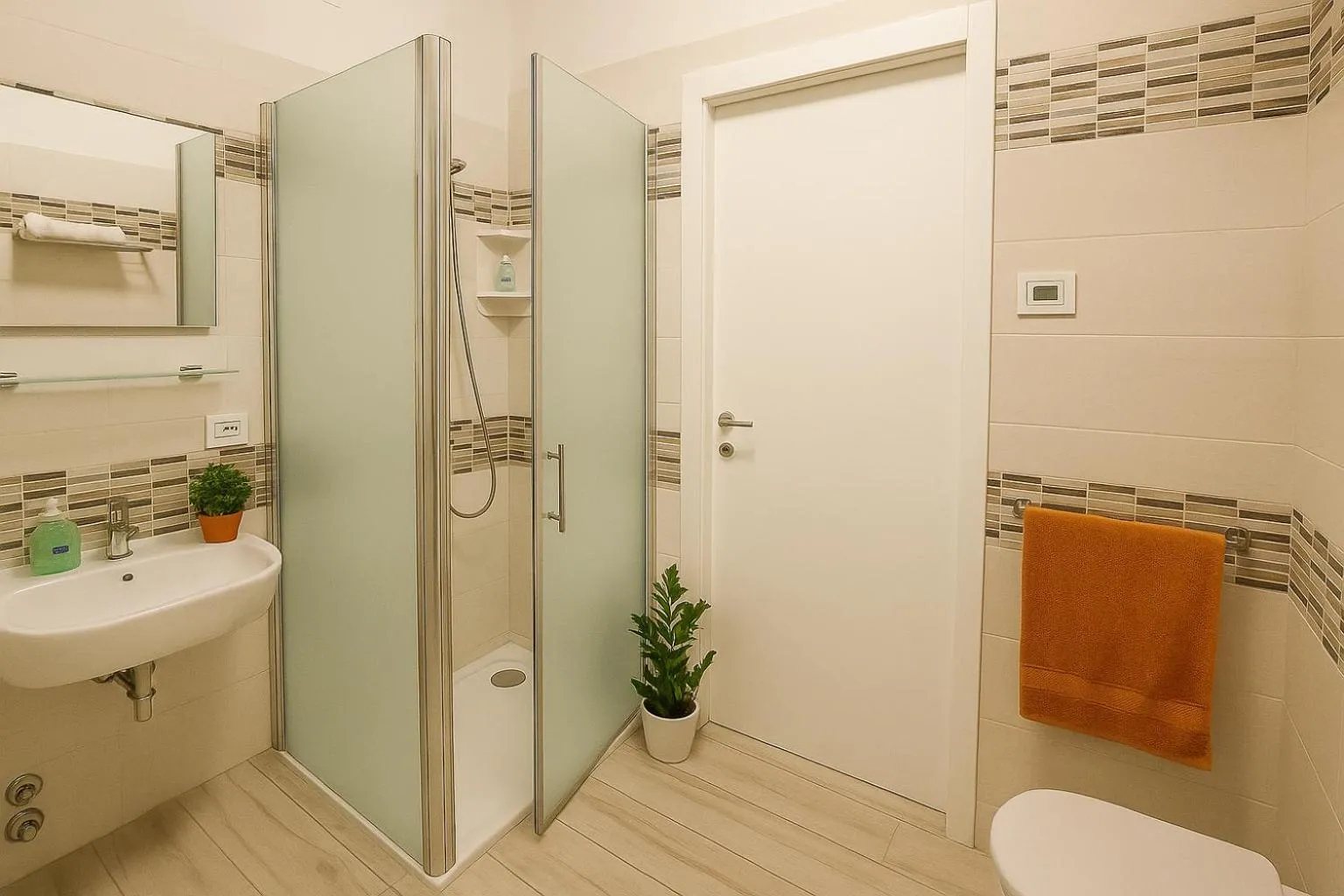 Shower in B&B Airport Venice Diego 2