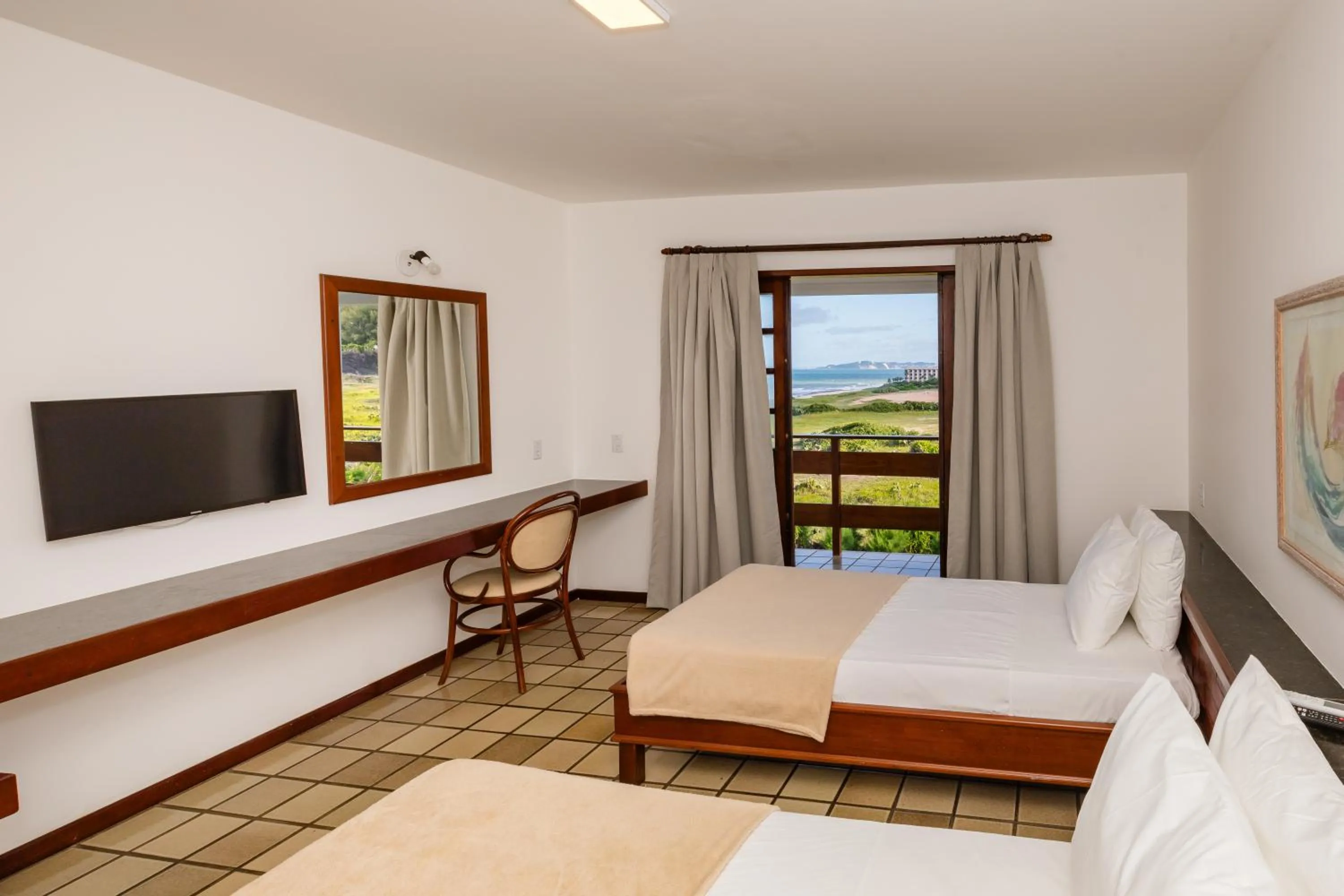 TV and multimedia, Bed in Mirai Beach Hotel