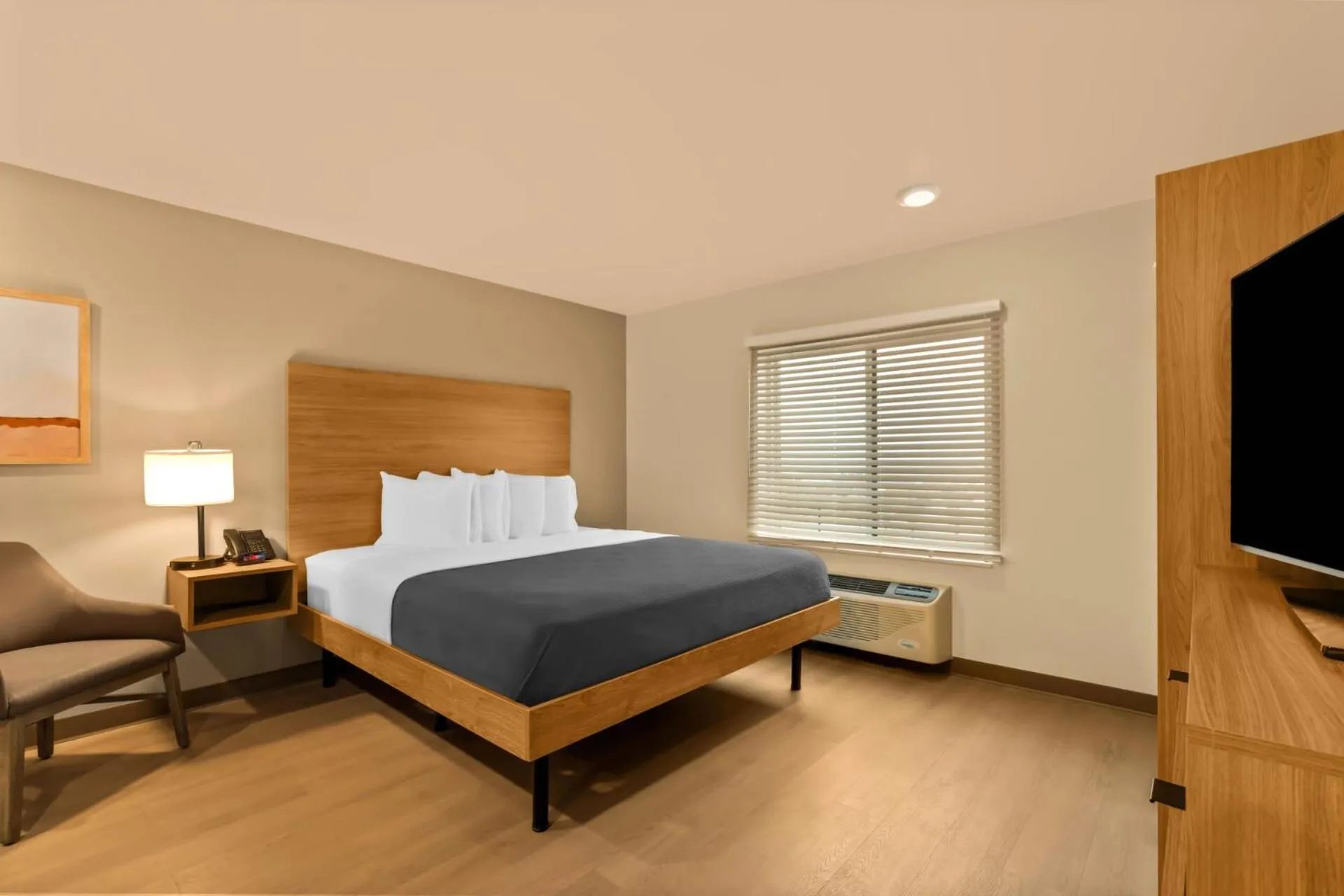 Bedroom, Bed in LivAway Suites Tri-Cities-Richland