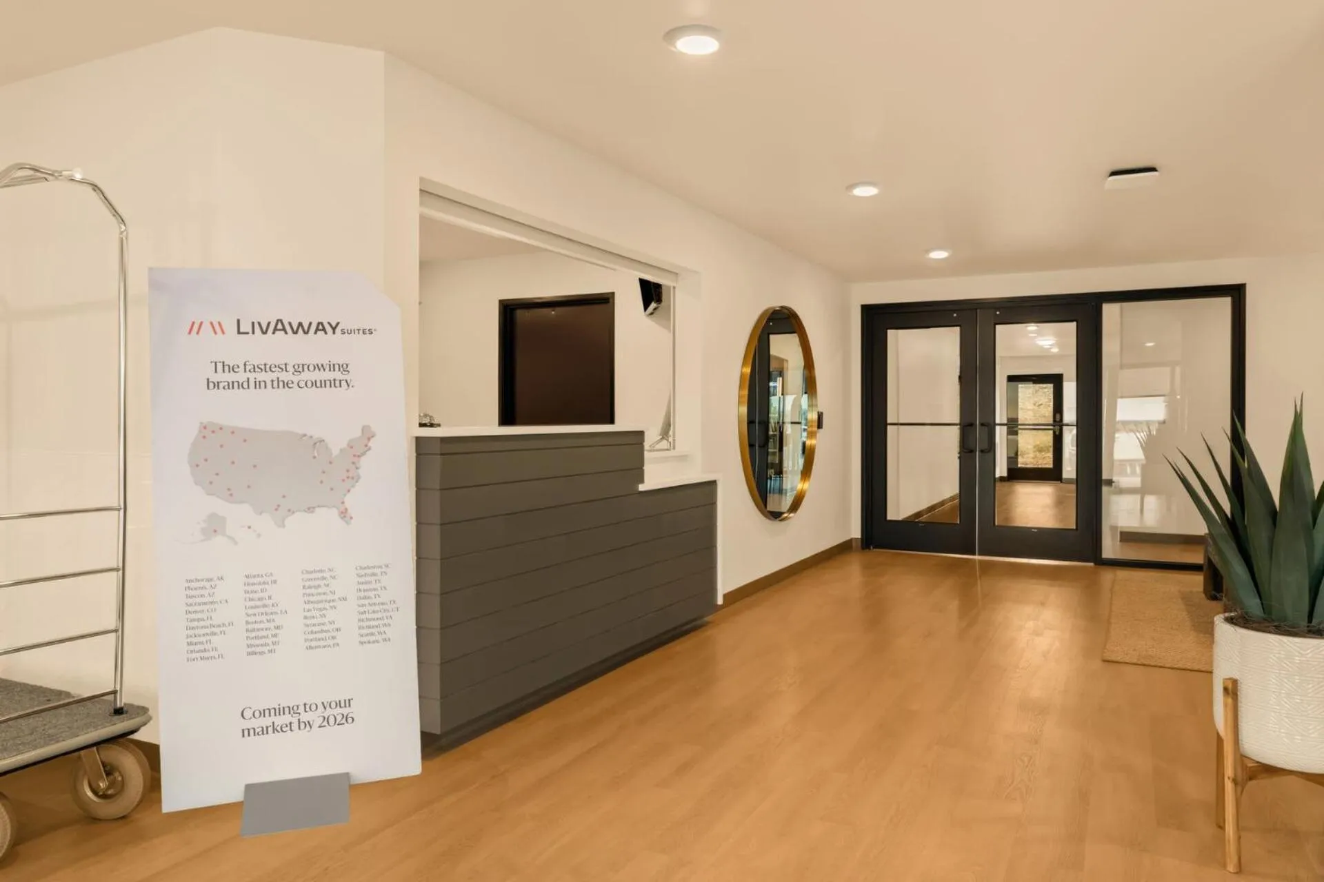 Lobby or reception in LivAway Suites Tri-Cities-Richland