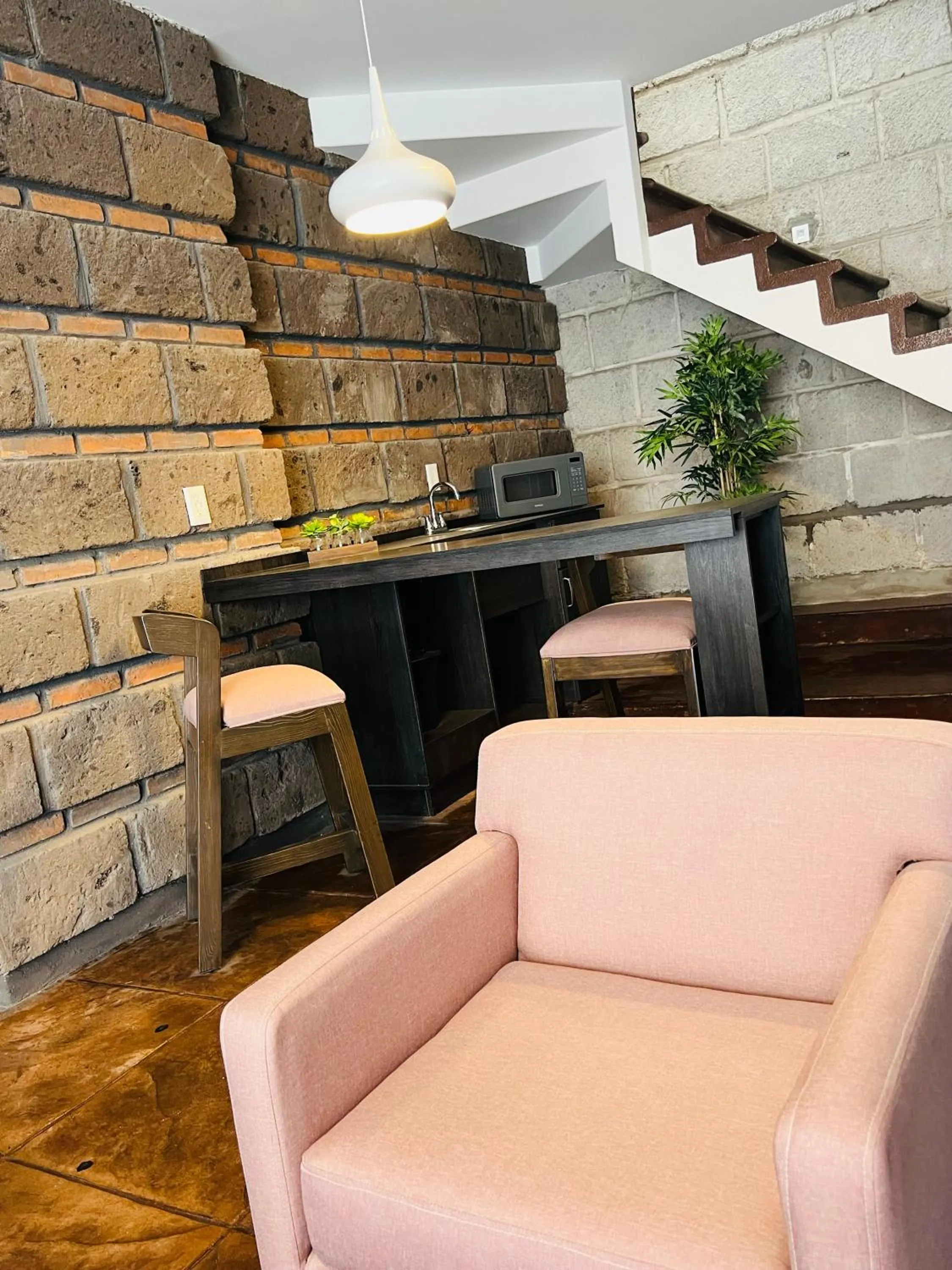 Seating area in QA Hotel