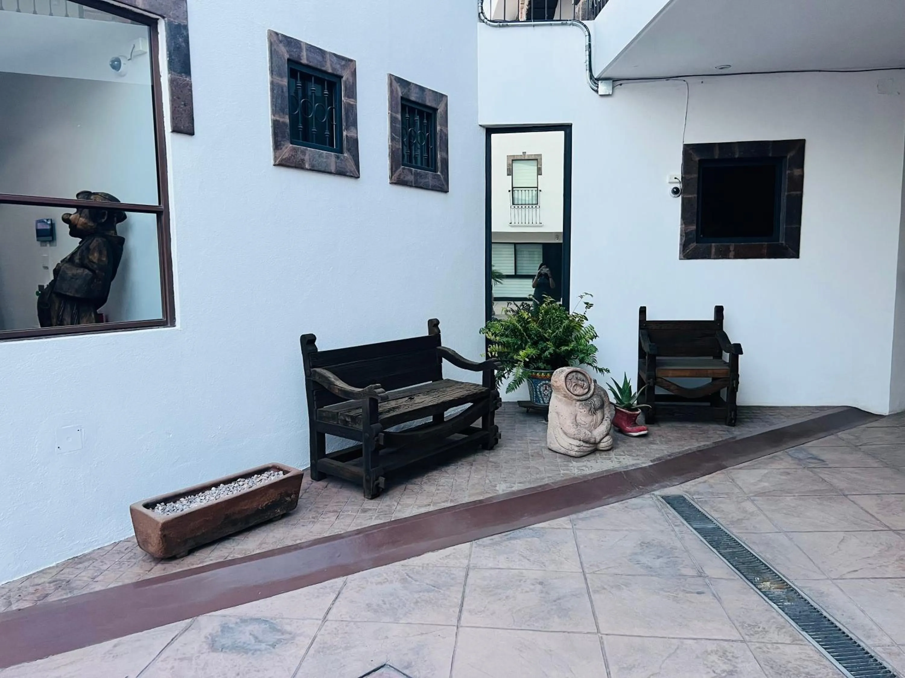 Seating area in QA Hotel