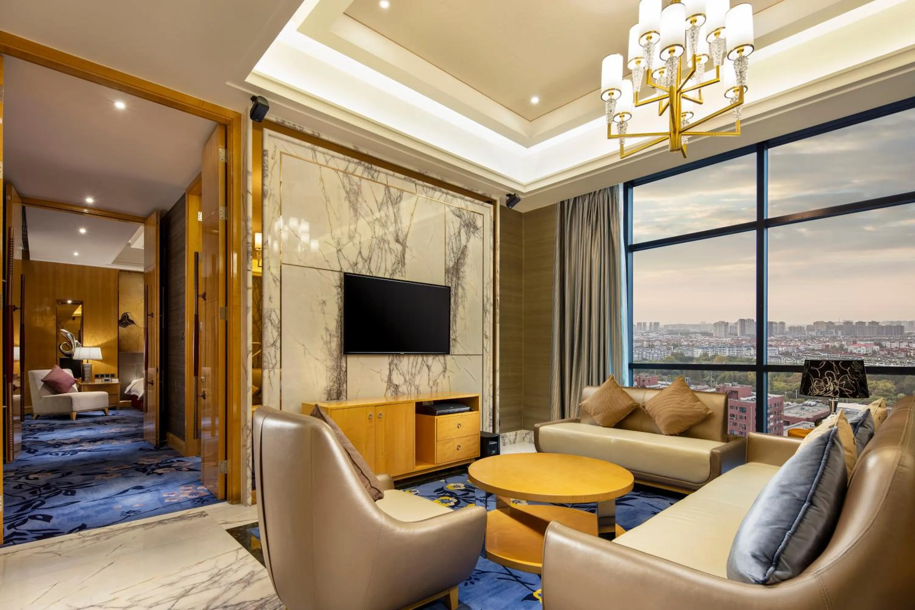 Living room in Wyndham Shanghai Nanxiang