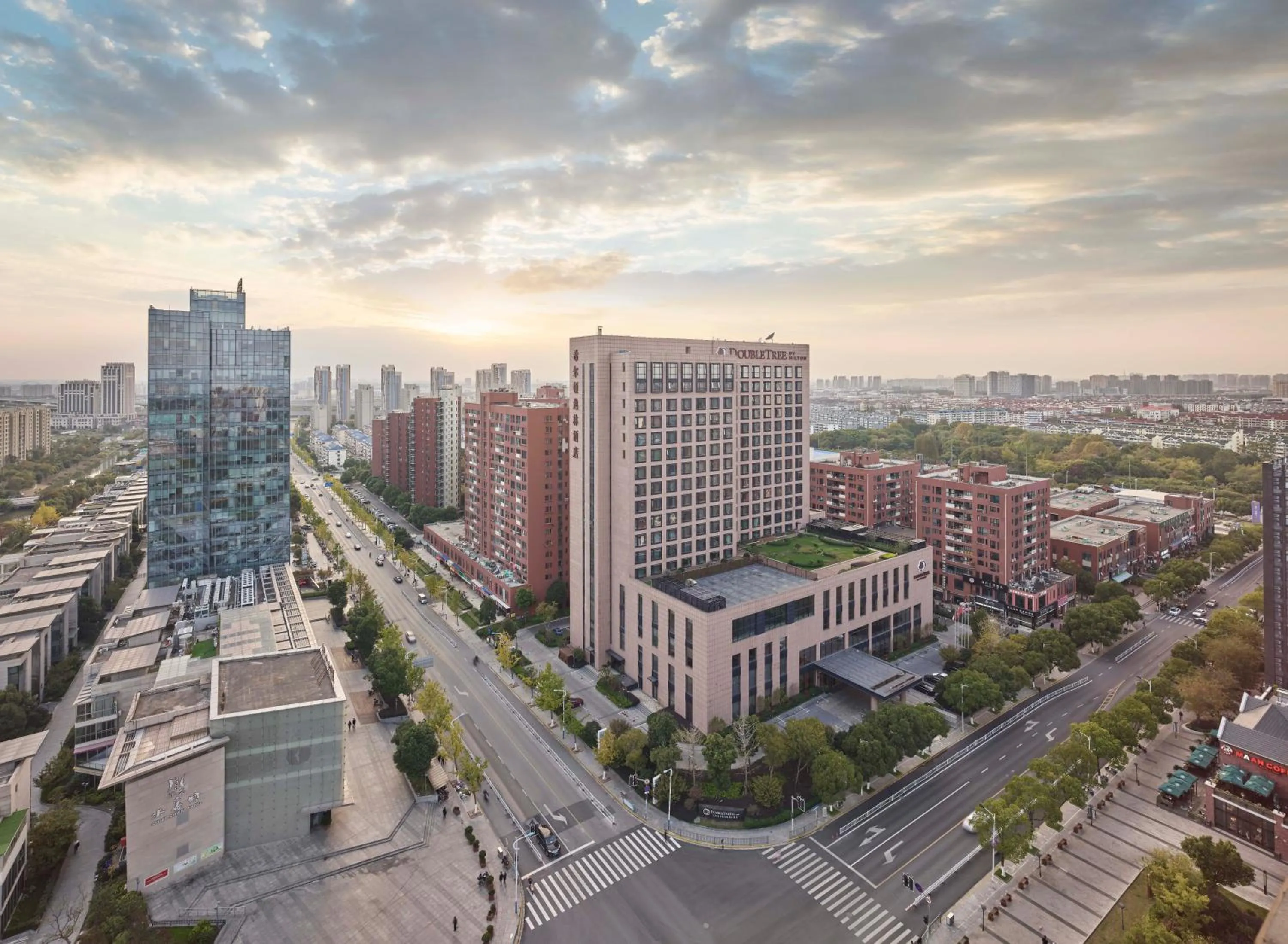 City view in Wyndham Shanghai Nanxiang