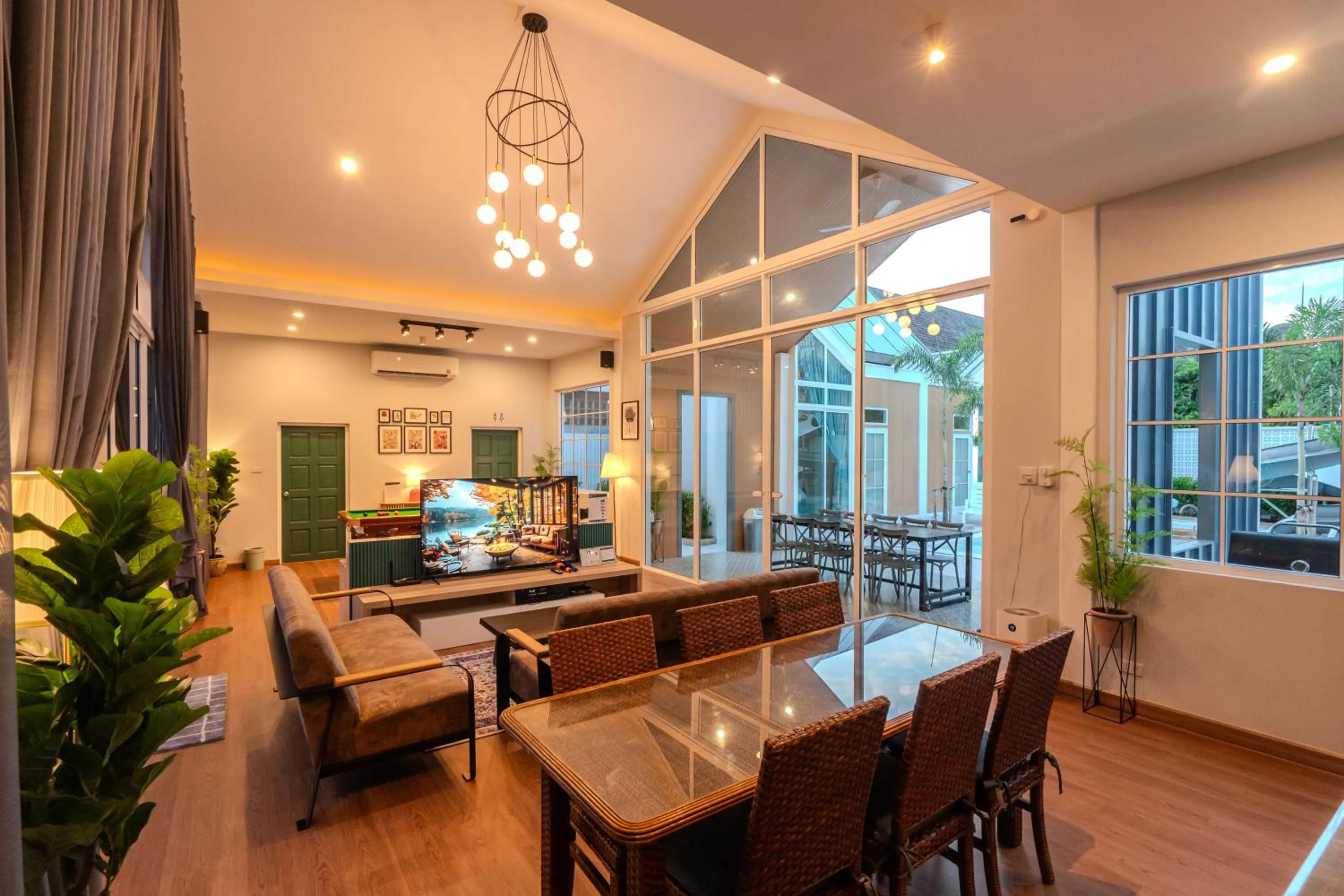 Living room in BellaBella Private Pool Villa Huahin near Beach