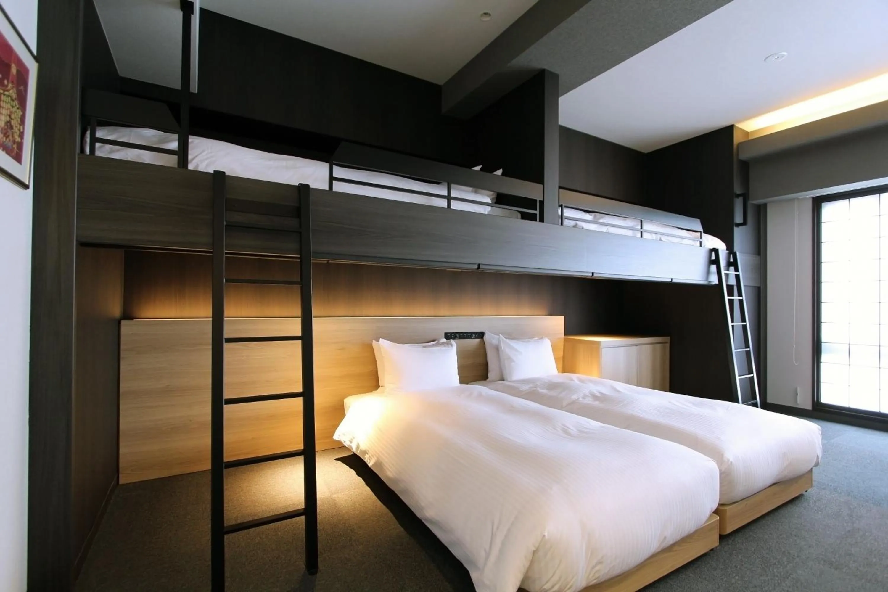 Bed in KOKO HOTEL Residence Kyoto Nijo Castle