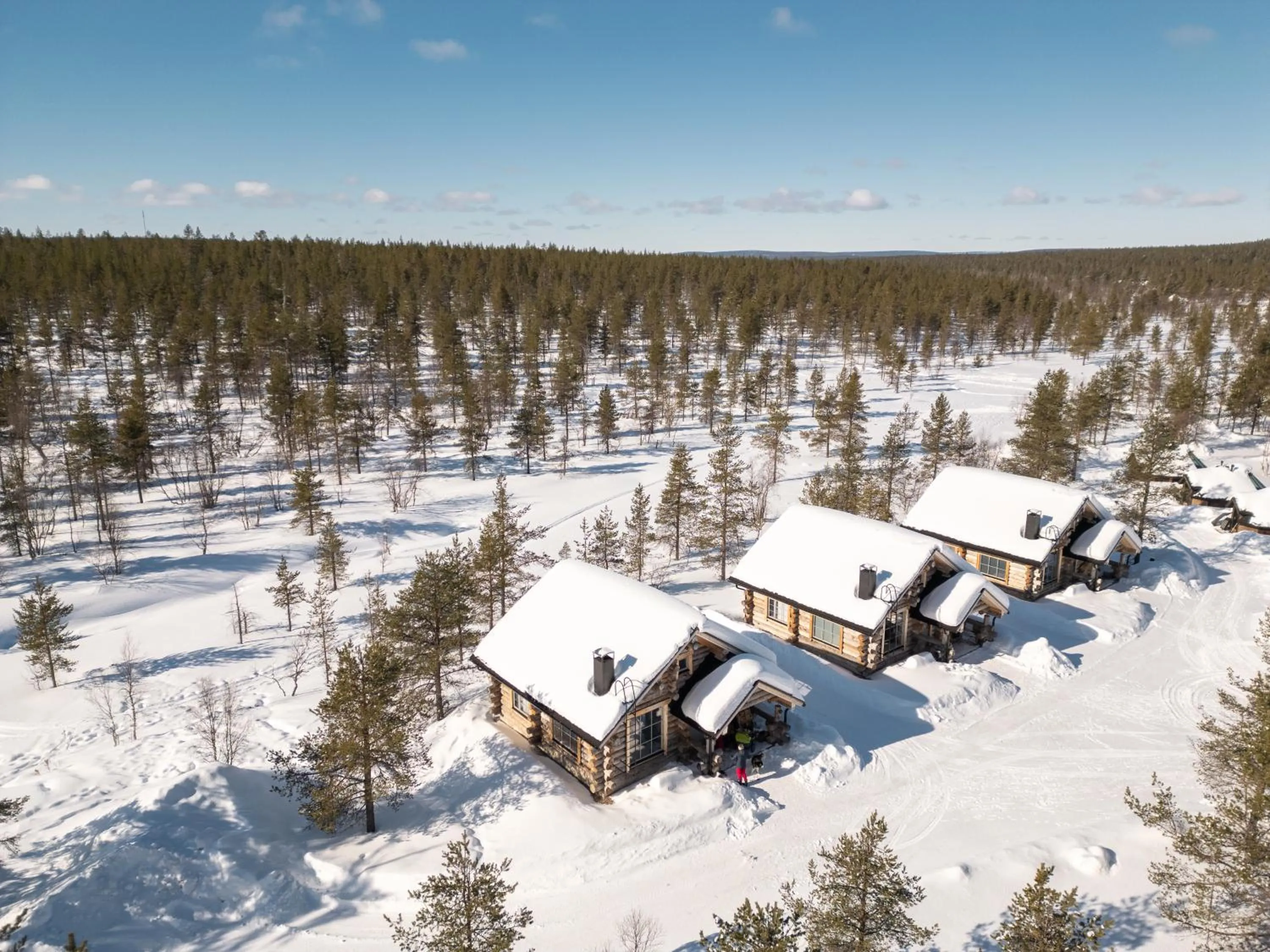 Bird's eye view in Wilderness Hotel Muotka & Igloos