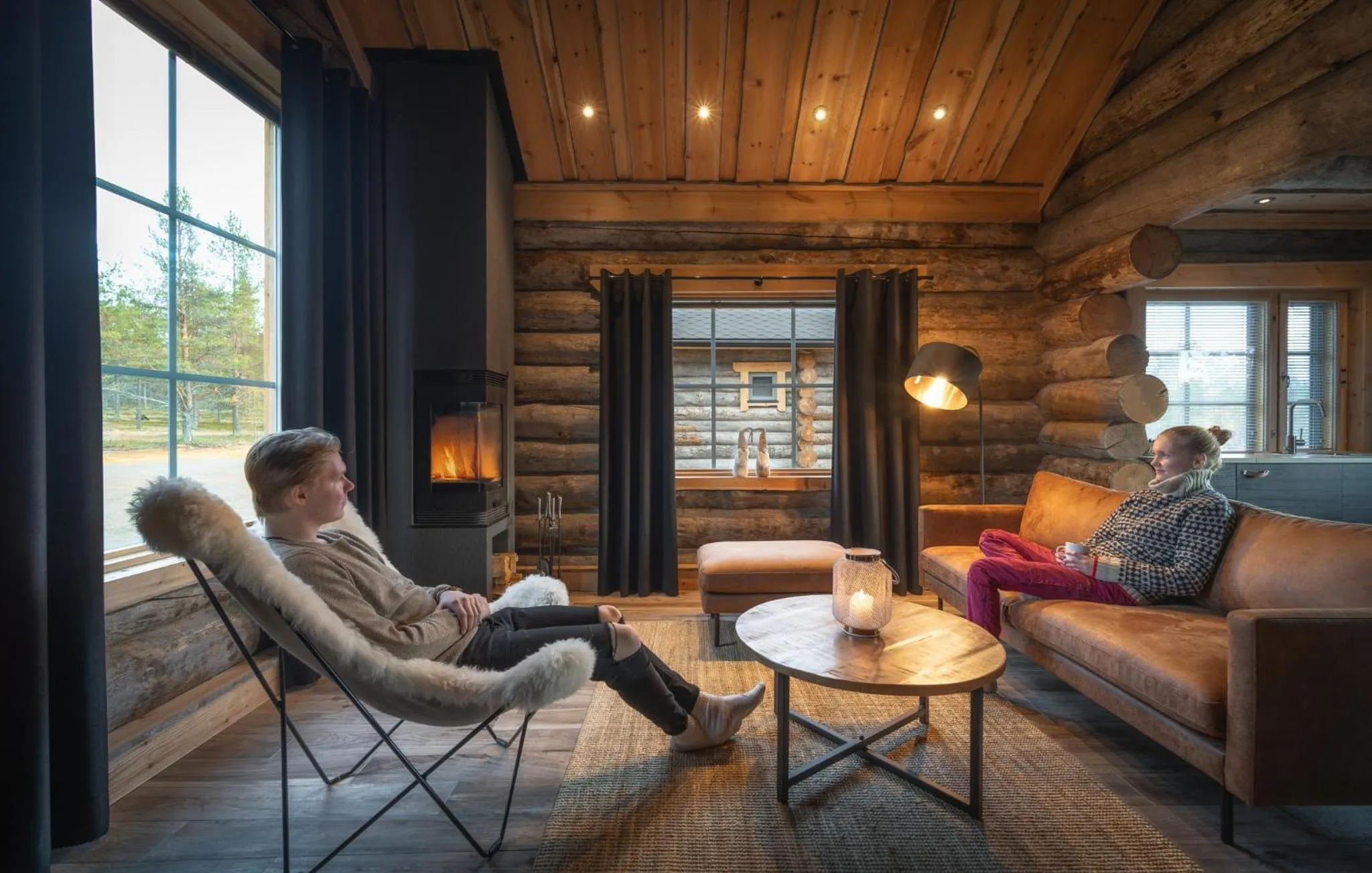 People in Wilderness Hotel Muotka & Igloos