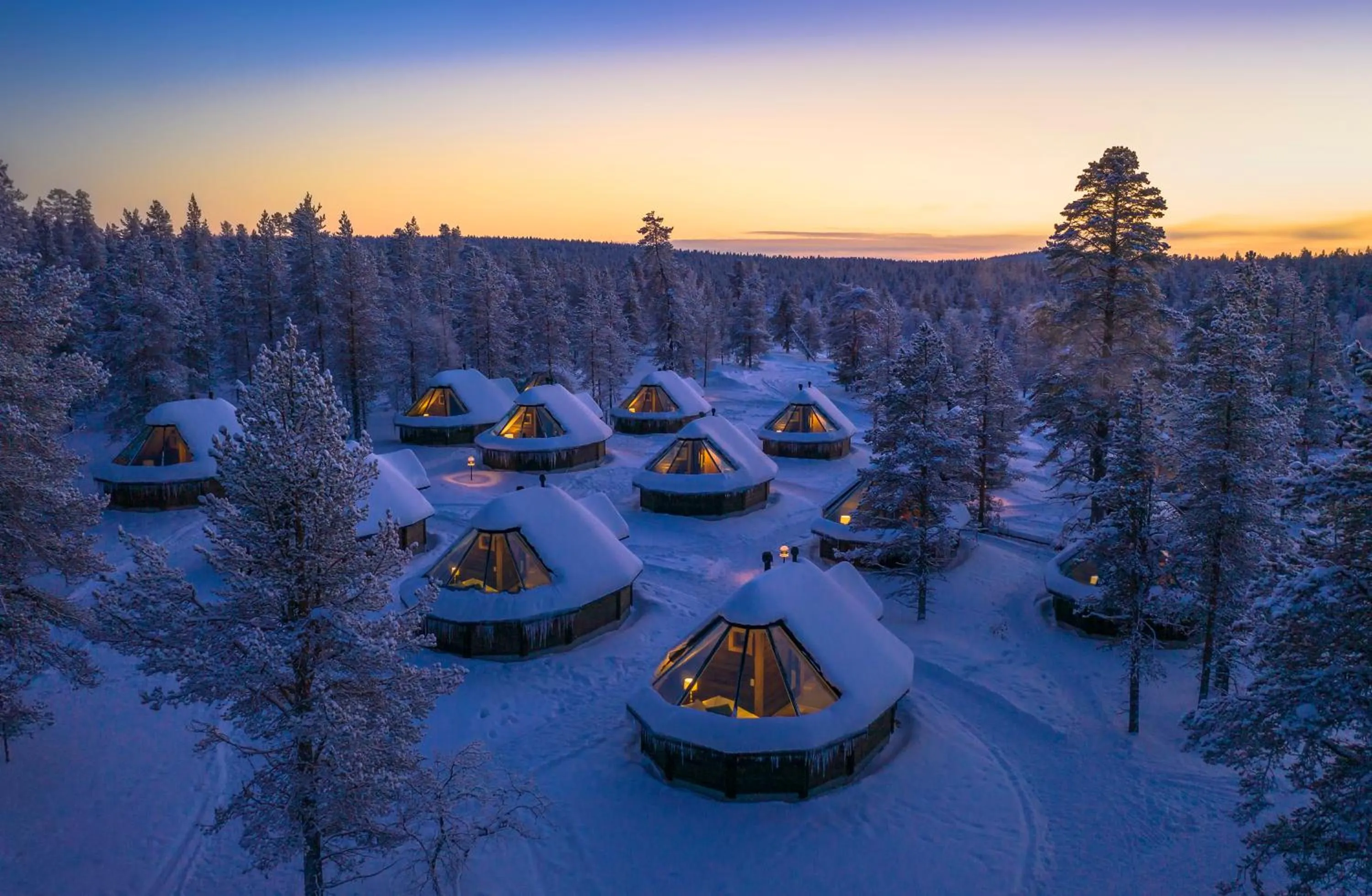 Property building in Wilderness Hotel Muotka & Igloos
