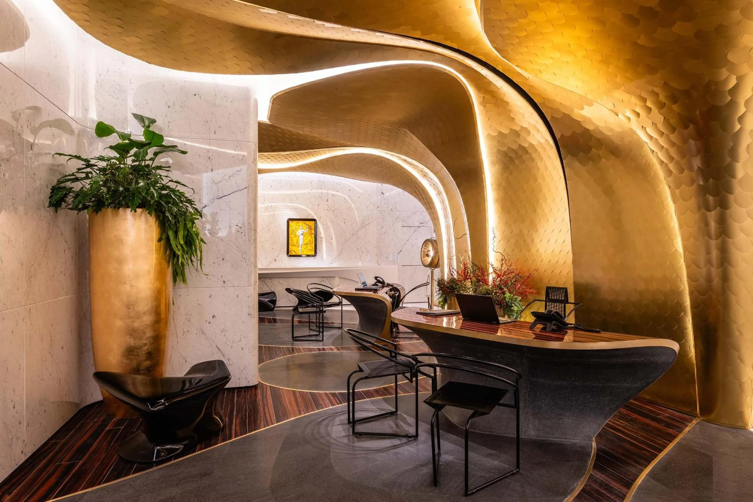 Lobby or reception in ROMEO Roma