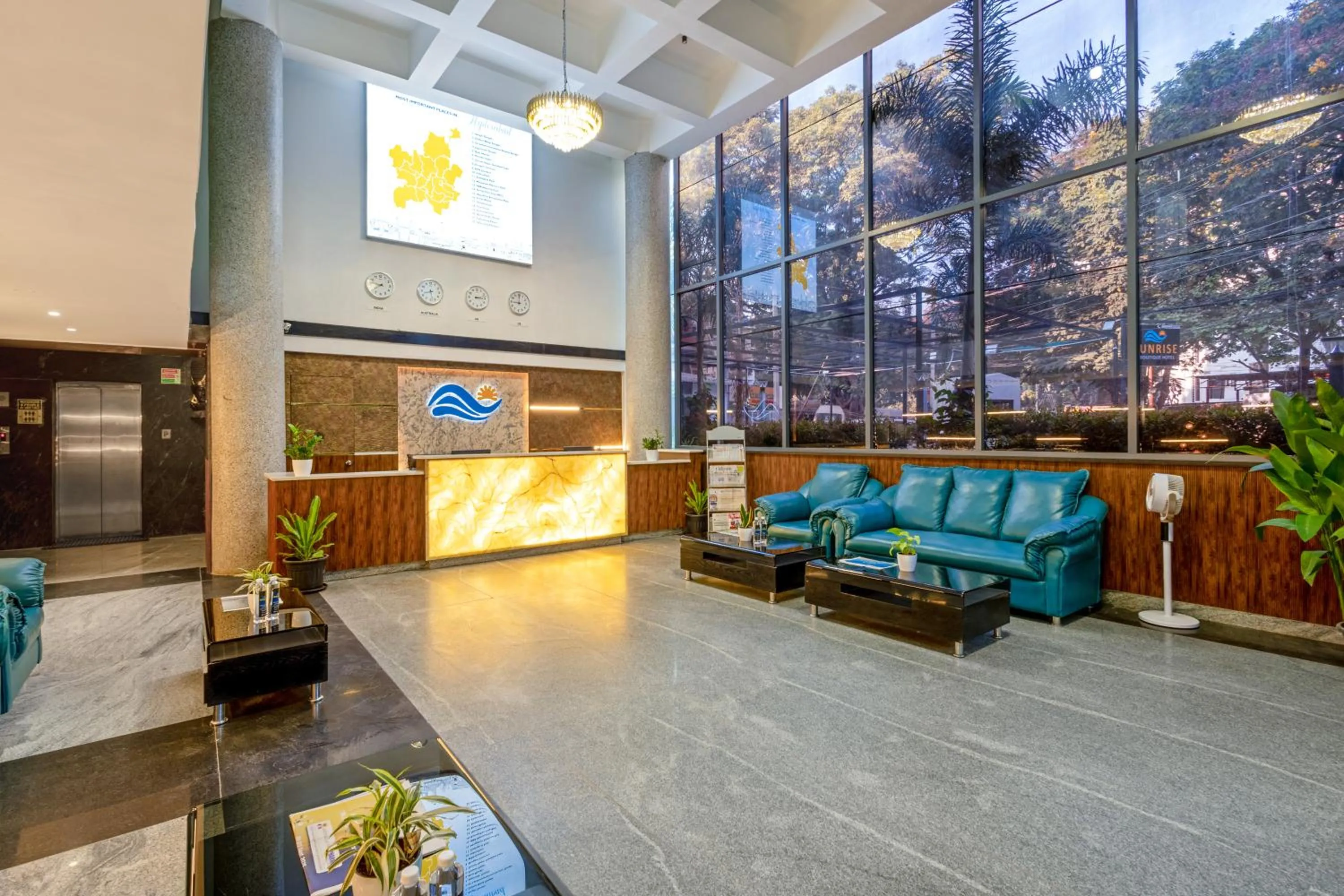 Lobby or reception in Sunrise A Boutique Hotel, Kondapur - Gachibowli