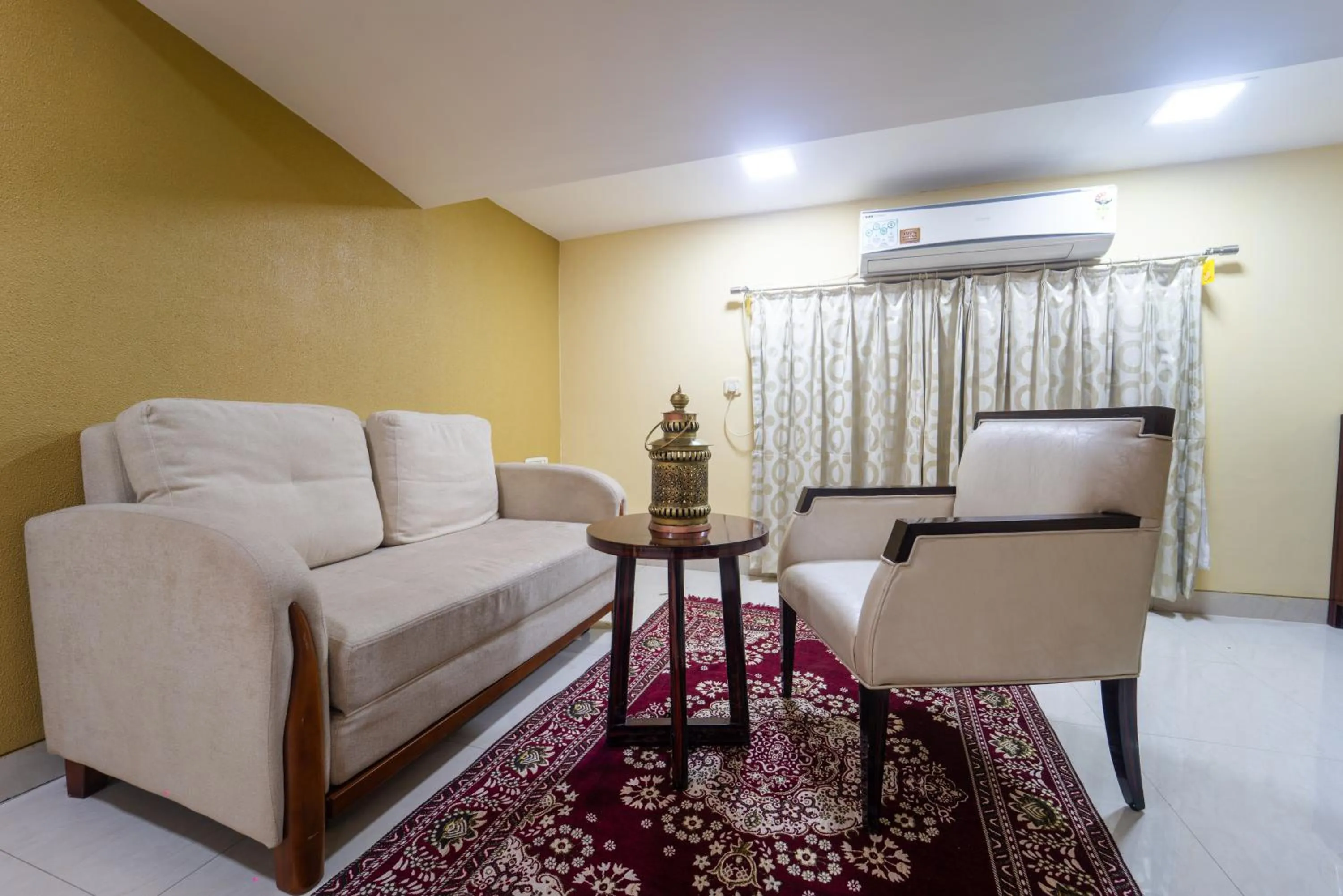 Seating area in Aayush Resort