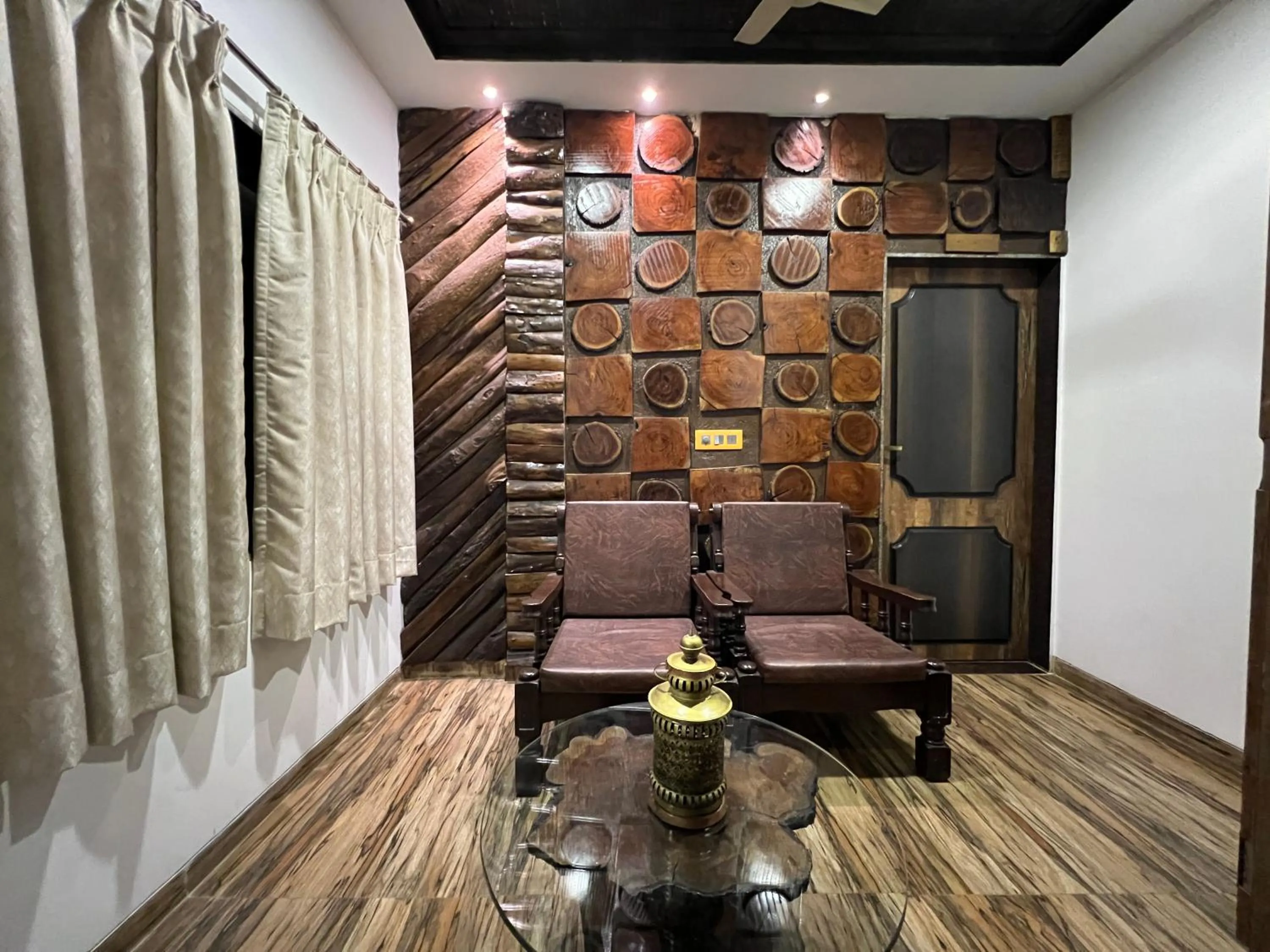 Seating area in Aayush Resort