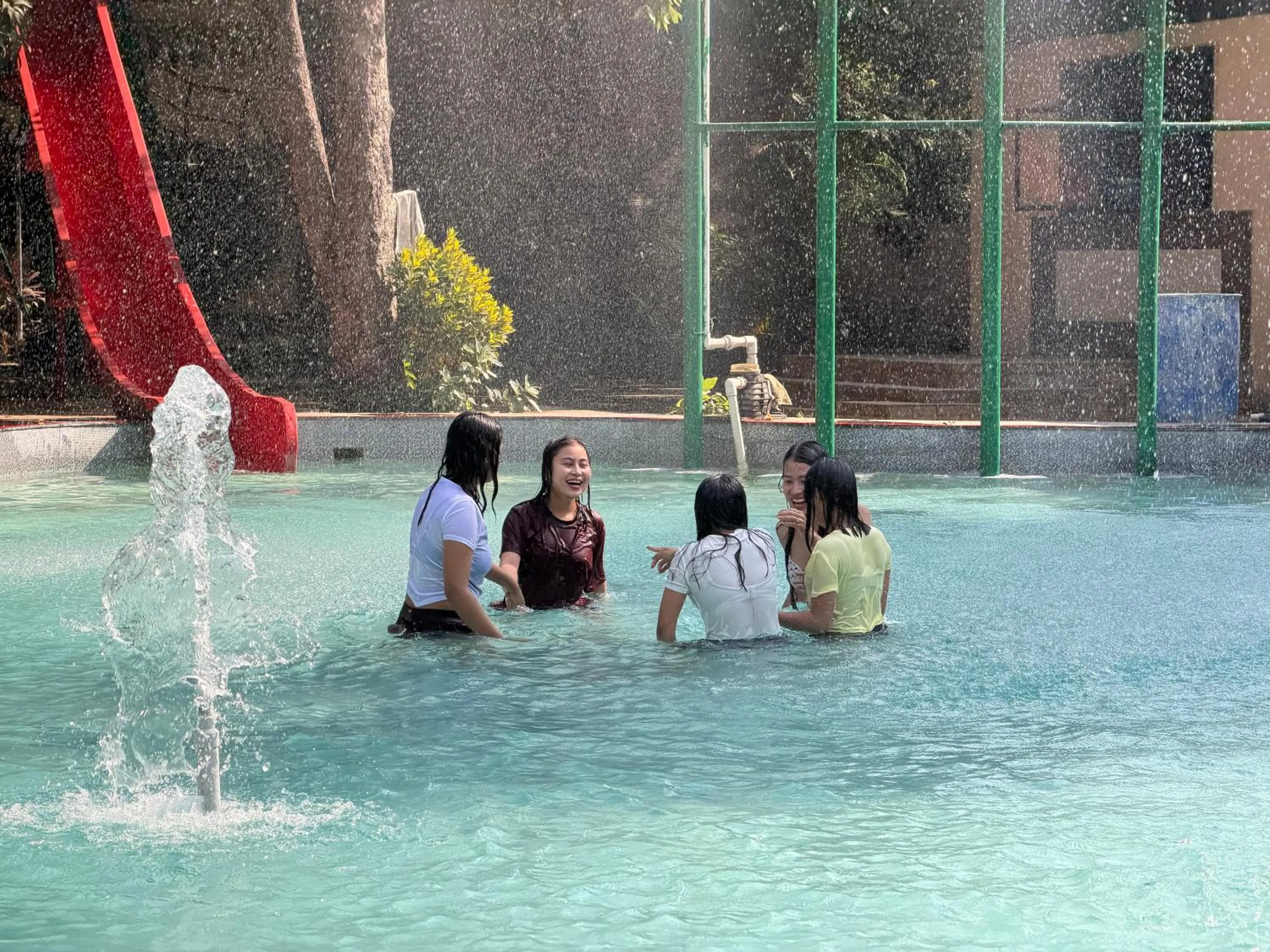 Swimming pool in Aayush Resort Karjat