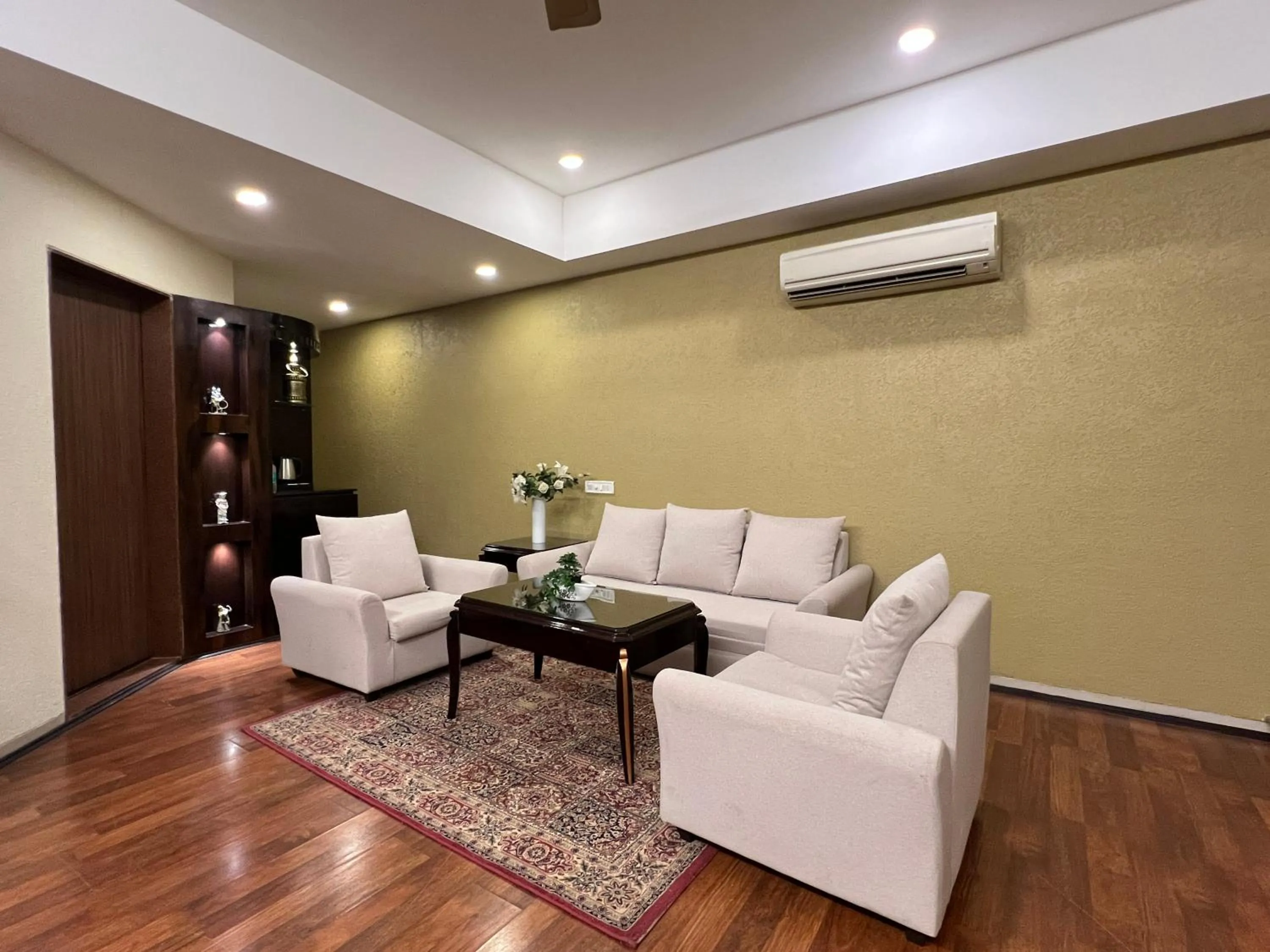 Seating area in Aayush Resort