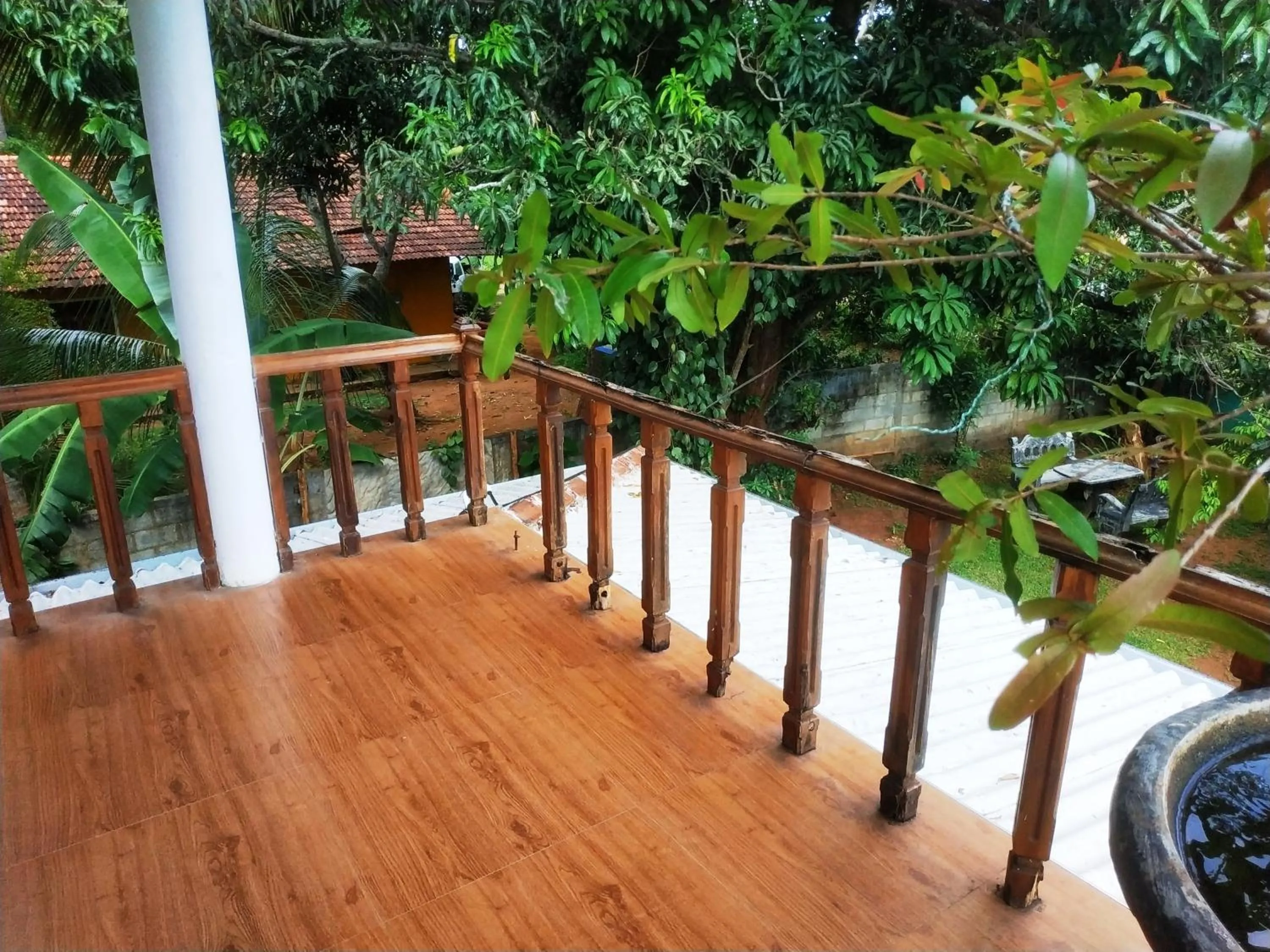Balcony/Terrace in Green heaven safari resort Udawalawa