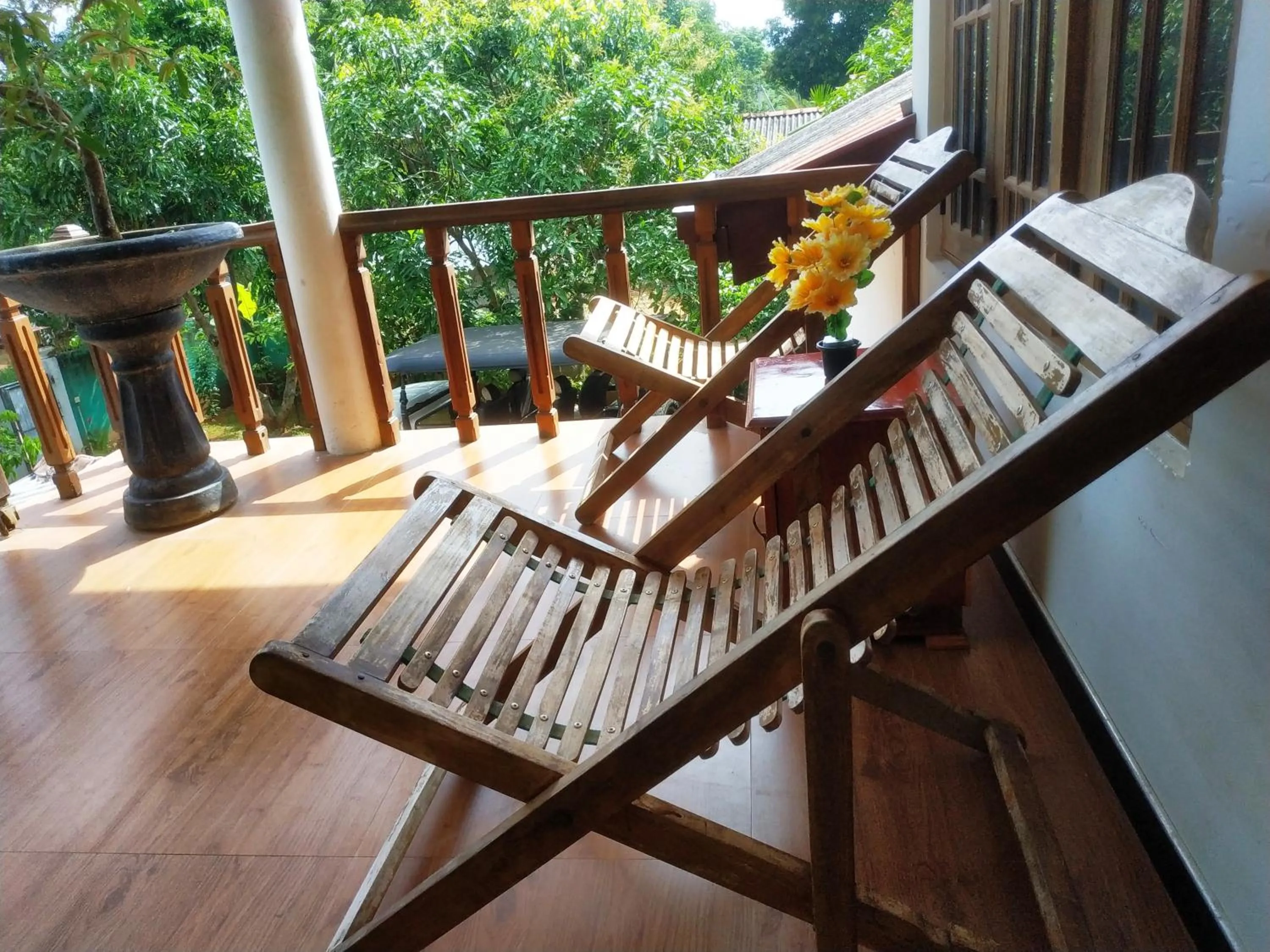 Balcony/Terrace in Green heaven safari resort Udawalawa