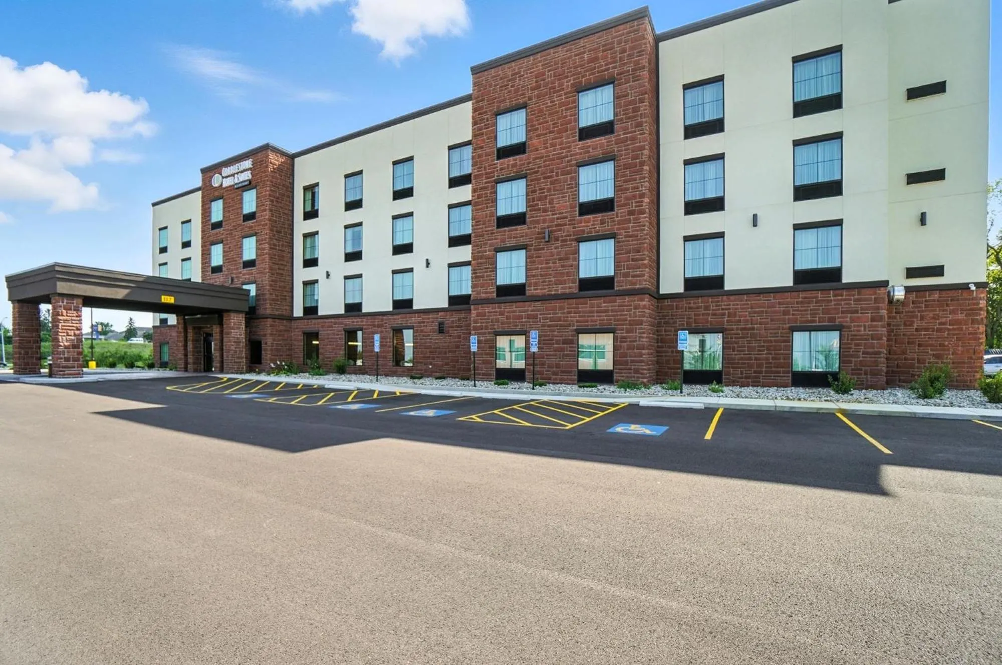 Property building in Cobblestone Hotel & Suites - Bellefontaine