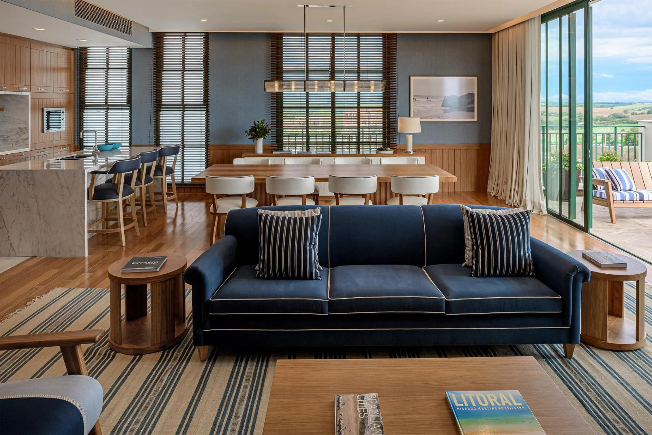 Living room in Boa Vista Surf Lodge