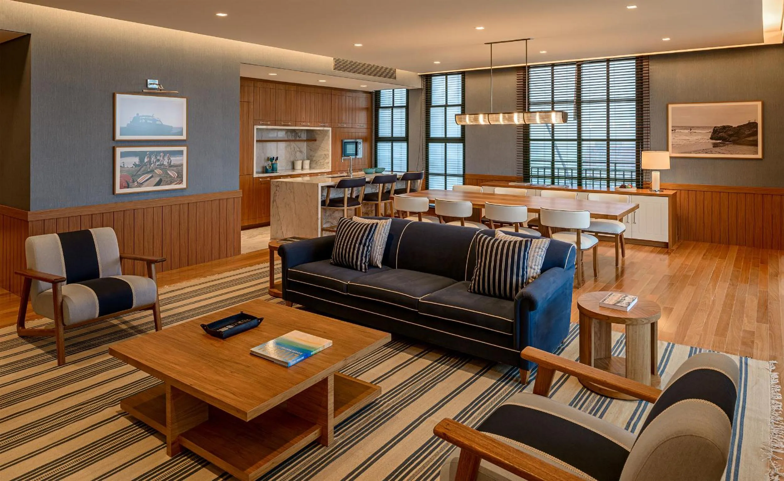 Living room in Boa Vista Surf Lodge