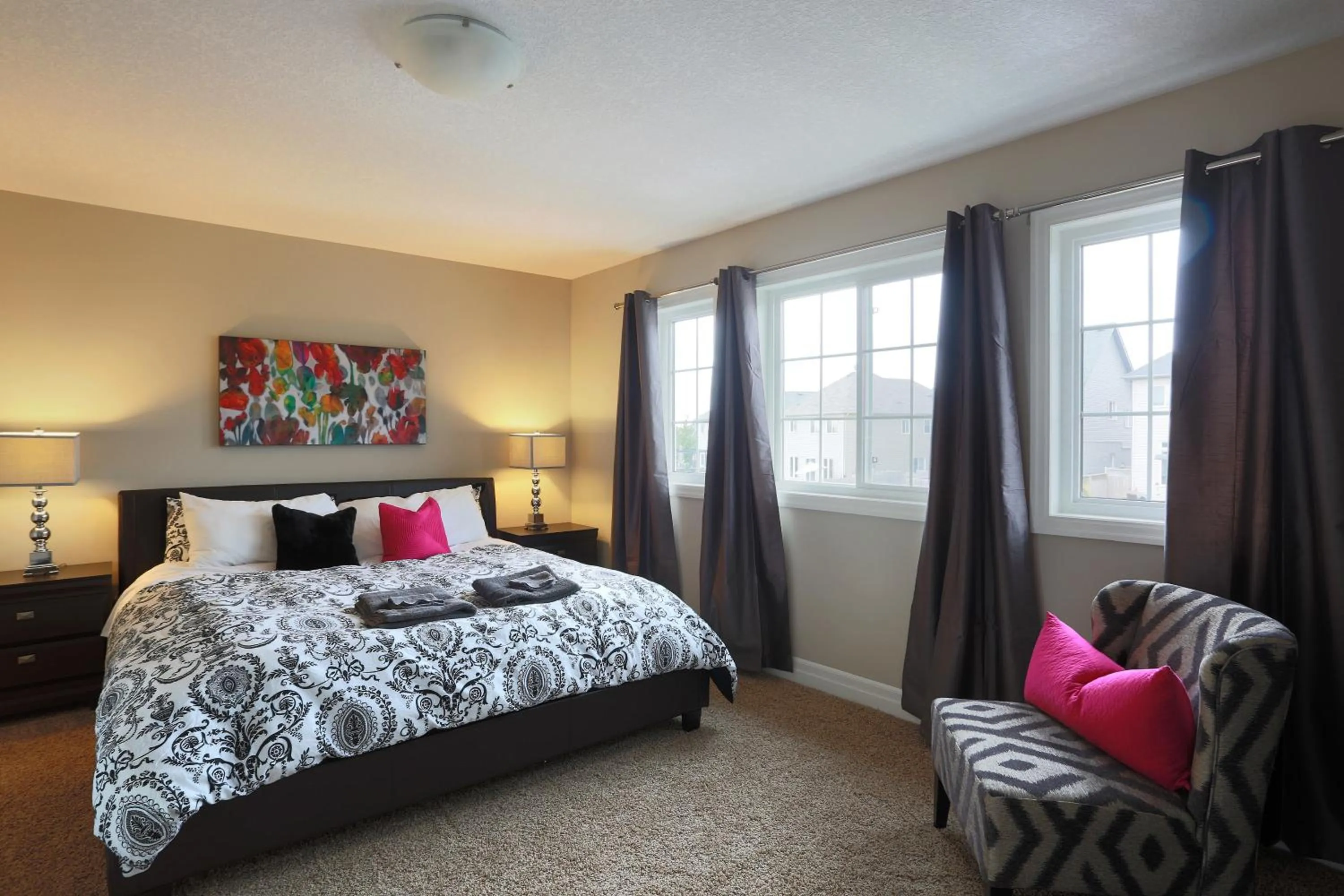 Bedroom, Bed in Boardwalk Homes - Executive Townhomes