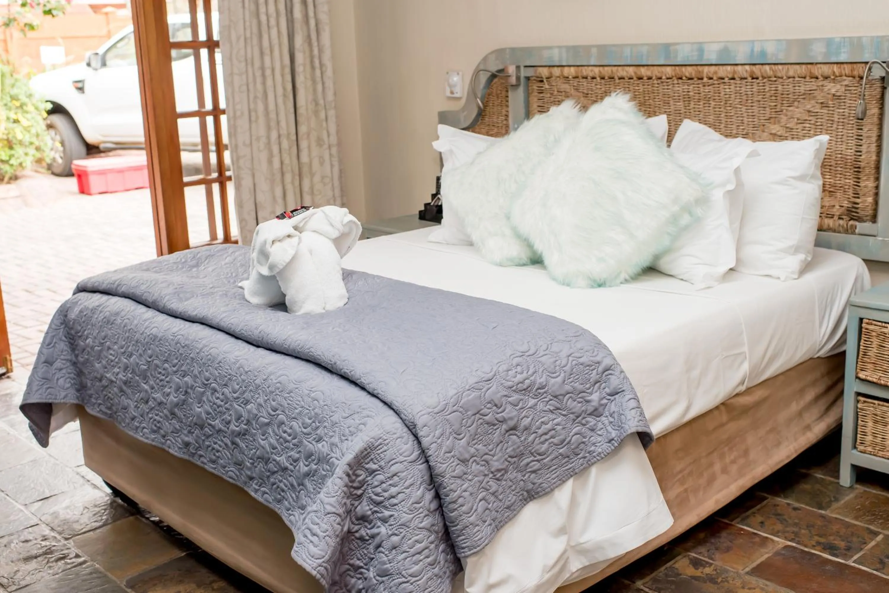 Bed in 61 On Ireland Guest House and Conferencing