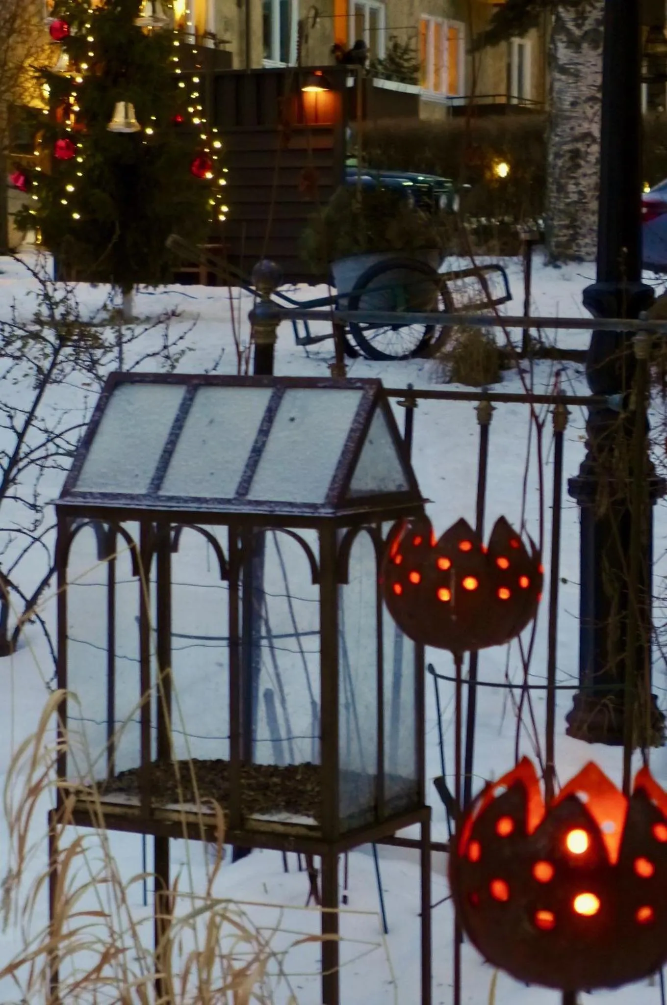 Garden view in Prästgatanett Apartments