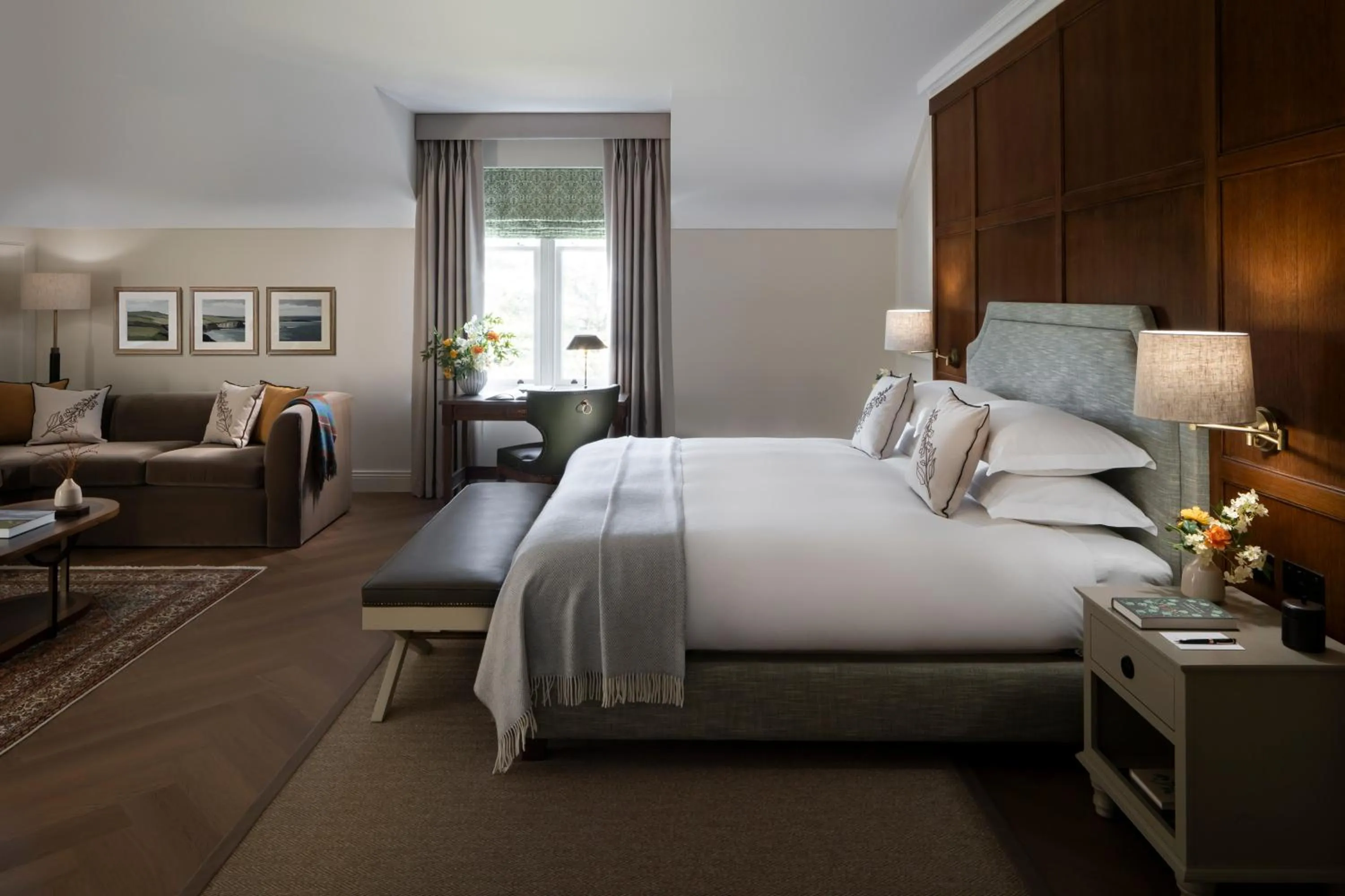 Bedroom, Bed in Dunluce Lodge - Small Luxury Hotels of the World