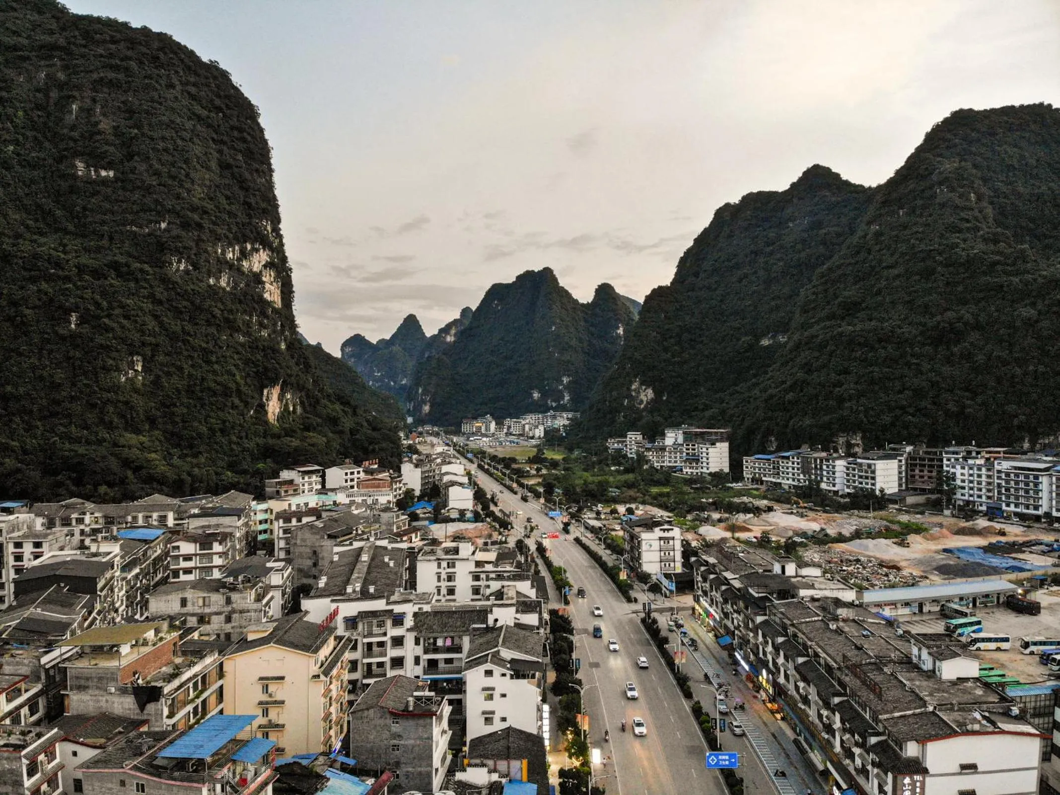 City view in Echarm Hotel Yangshuo West Stree