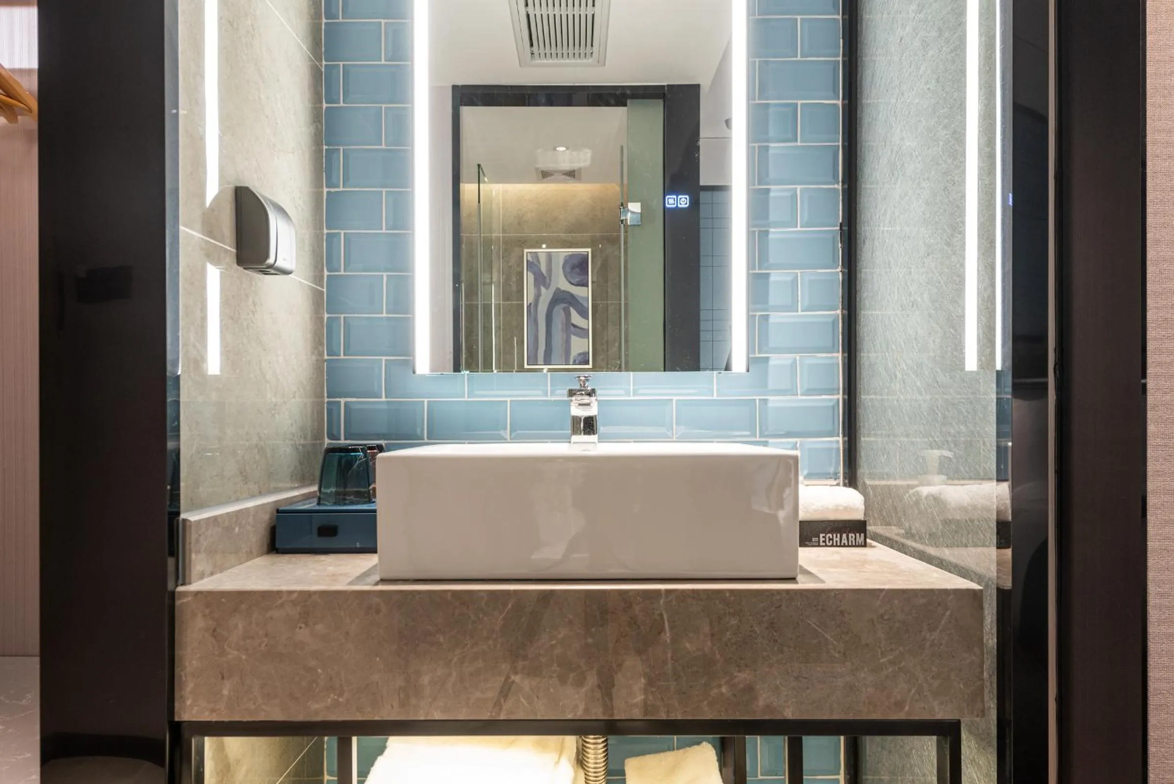 Bathroom in Echarm Hotel Yangshuo West Stree