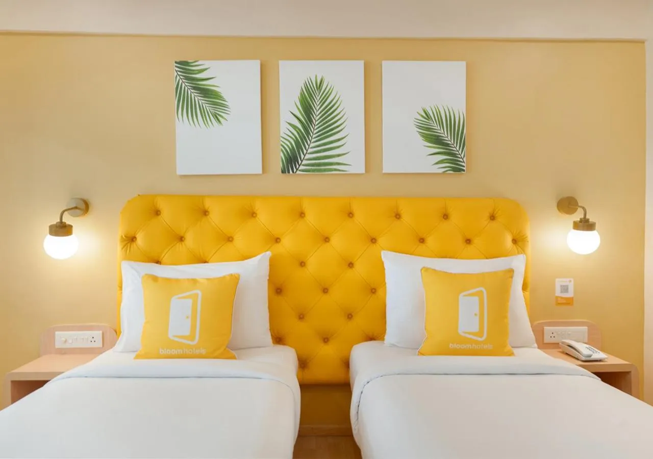 Bedroom, Bed in Bloom Hotel - Balewadi