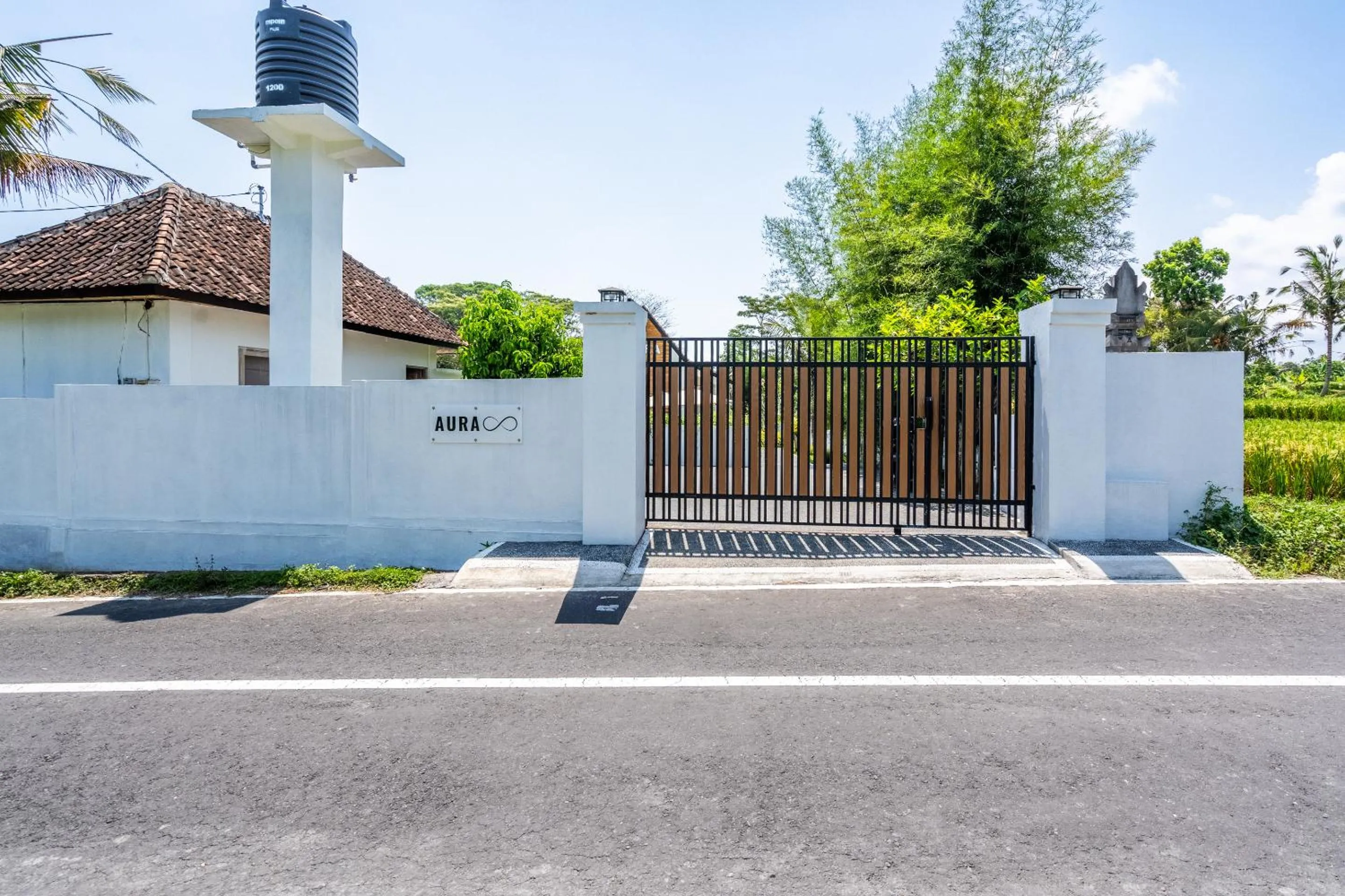 Facade/entrance in Aura Apartments Ubud
