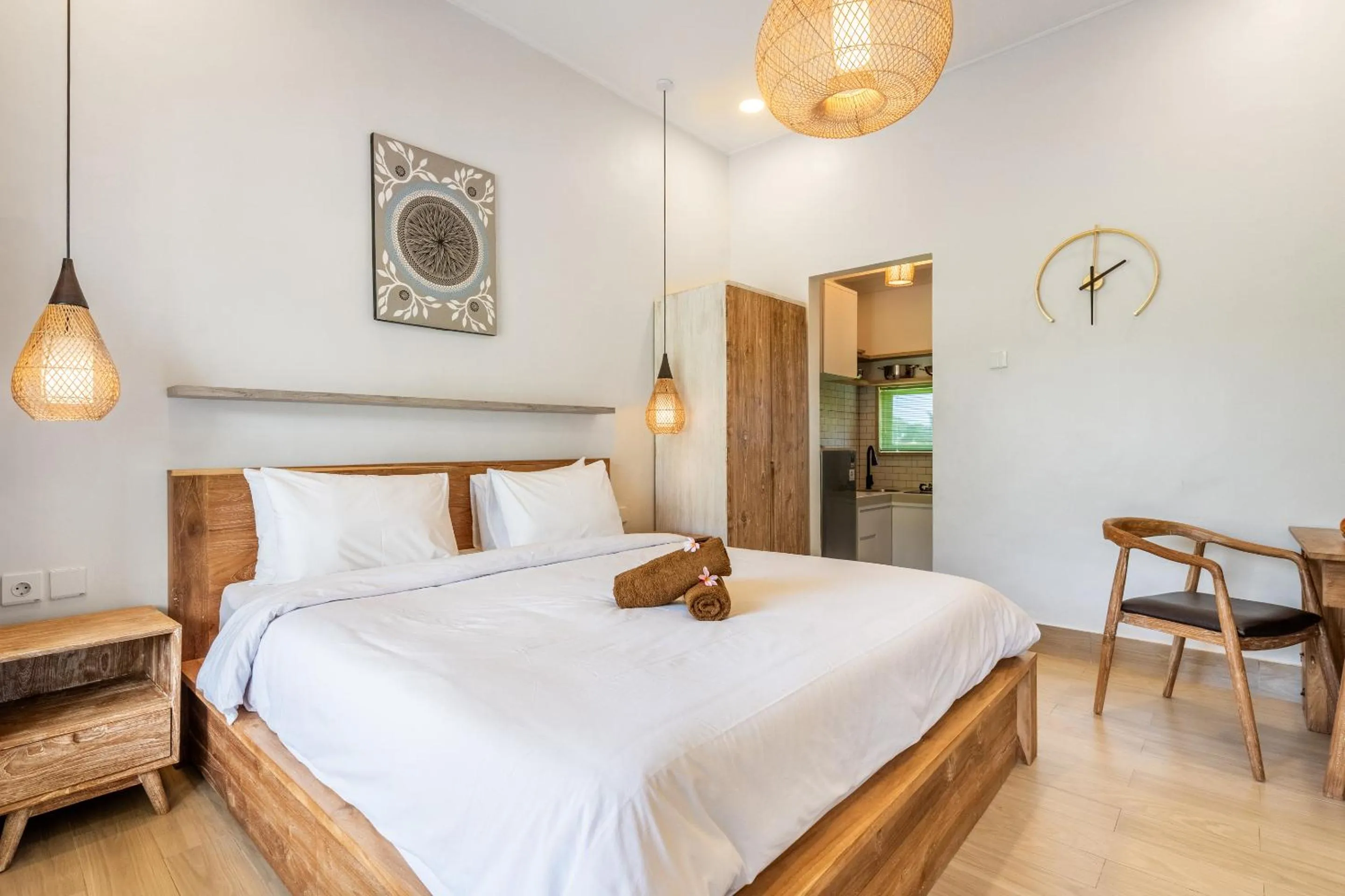 Bed in Aura Apartments Ubud