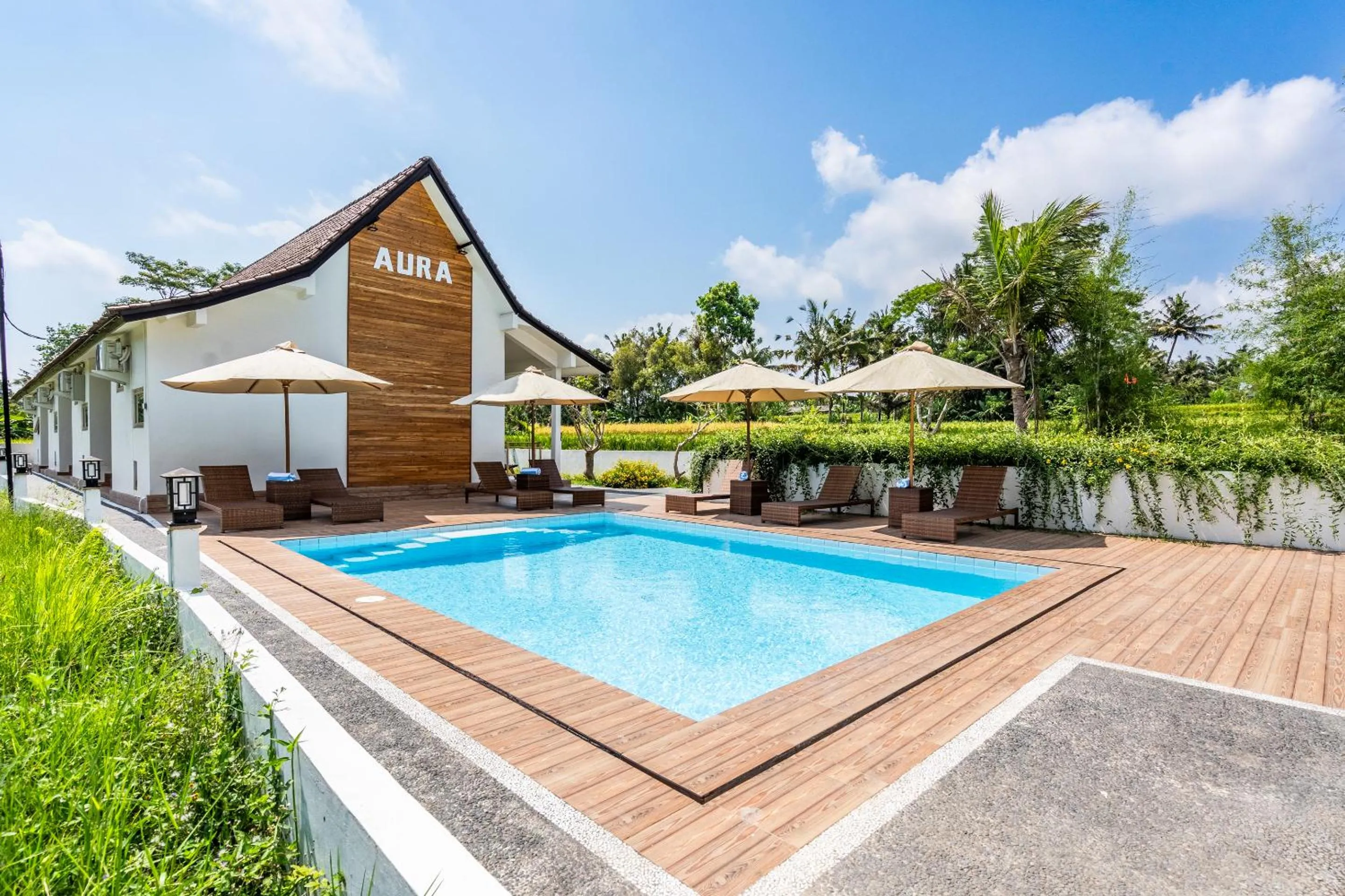 Property building in Aura Apartments Ubud