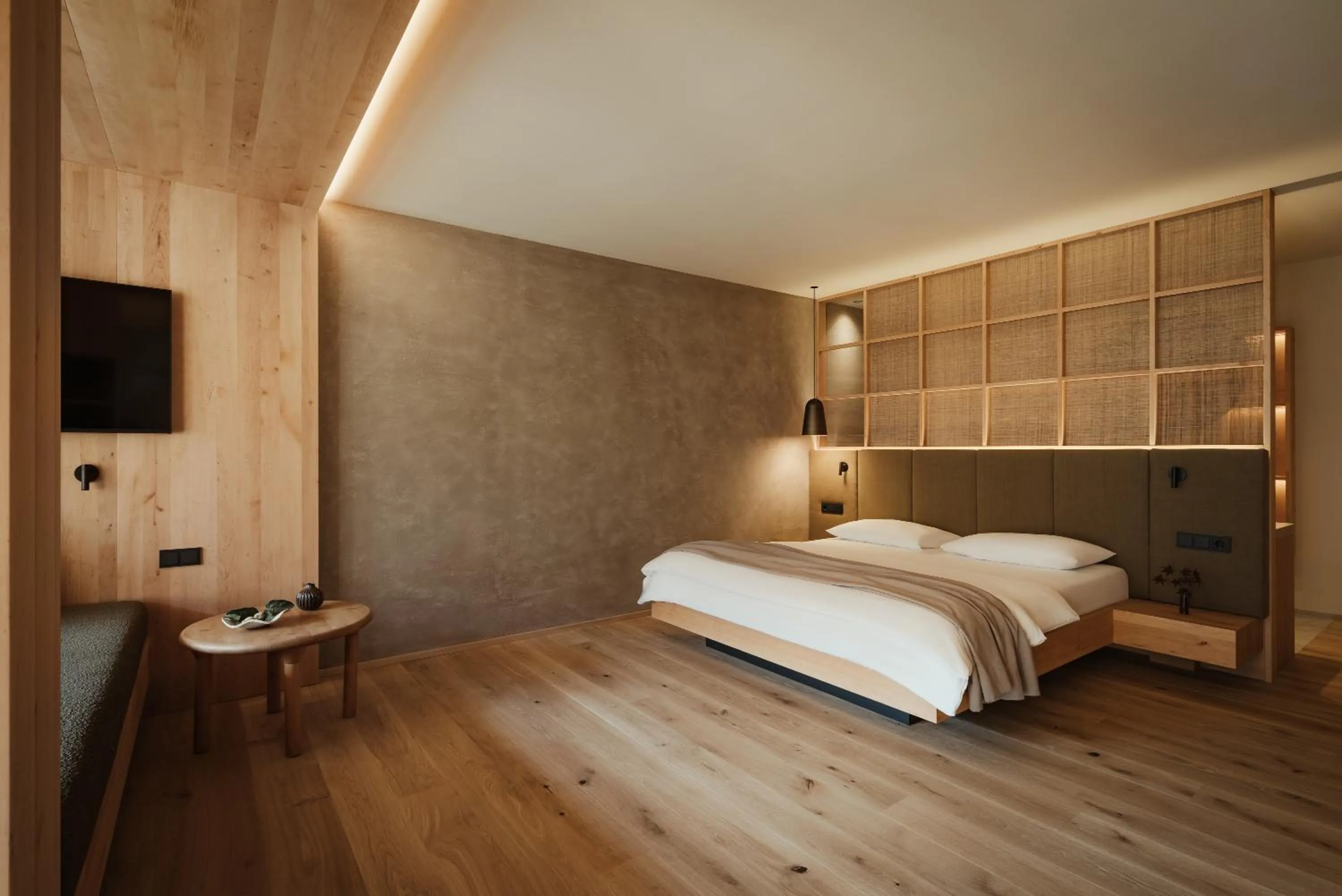 Bed in Taubers Bio Vitalhotel